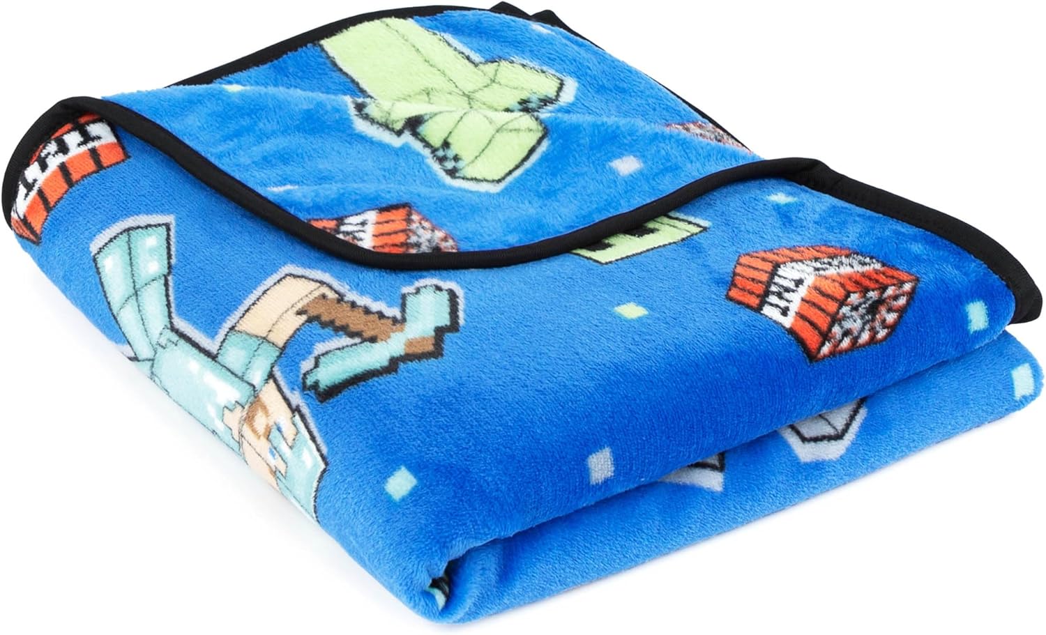 Jay Franco Minecraft Creeper Plush Pillow Throw Blanket Set
