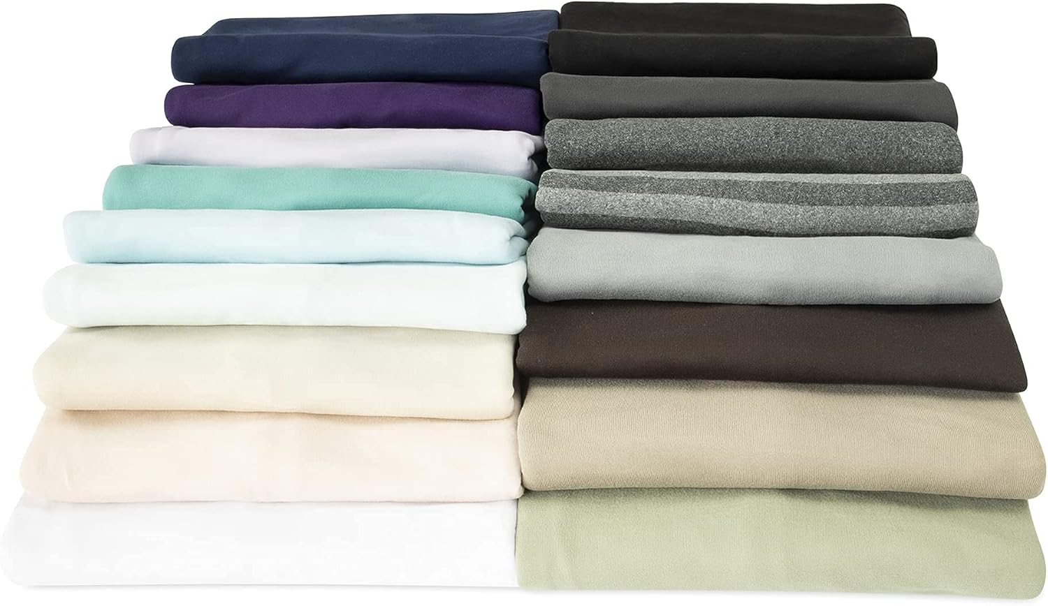 NY HOME Jersey Knit Pillow Cases Set of 2 - Grey Microfiber Blend 1