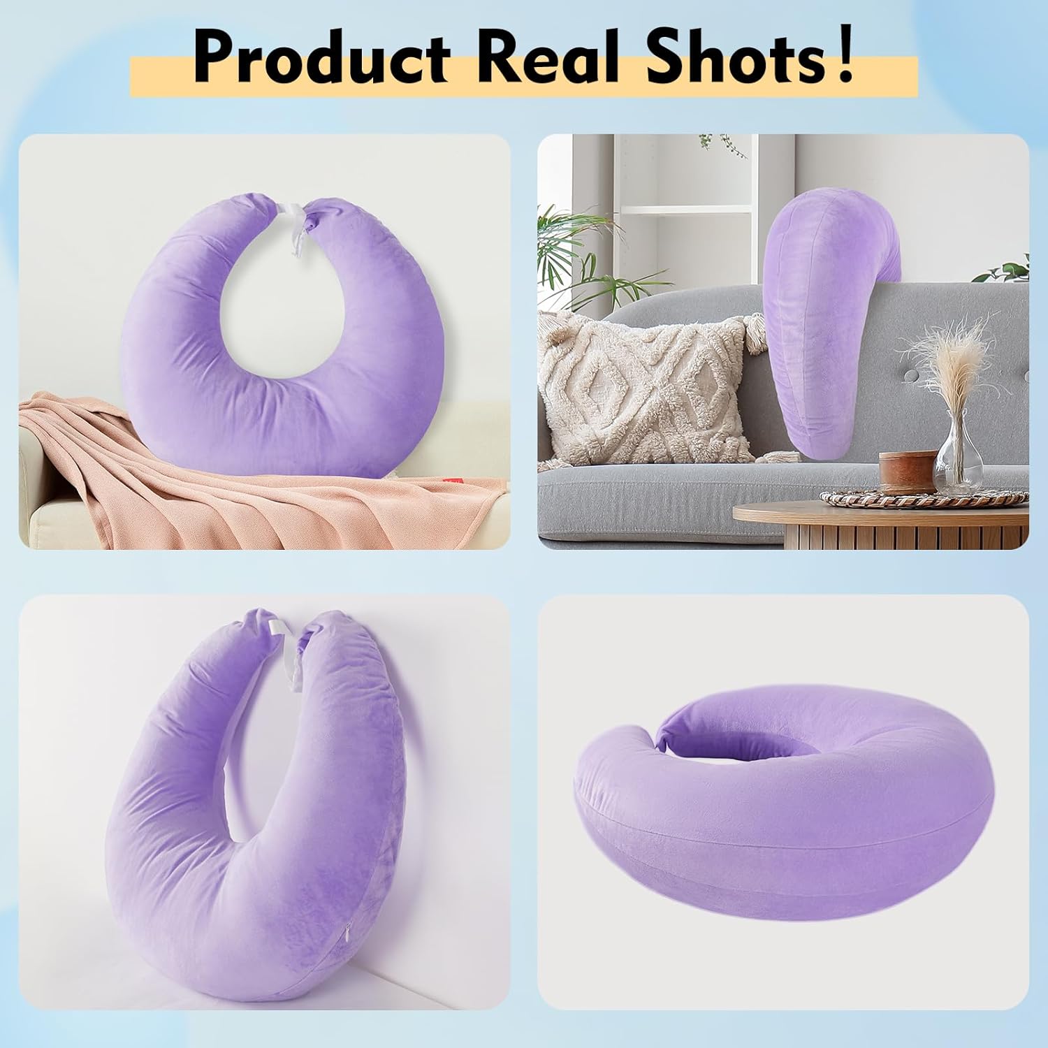 Vamorry Ergonomic Arm Support Pillow for Gaming Reading Crocheting
