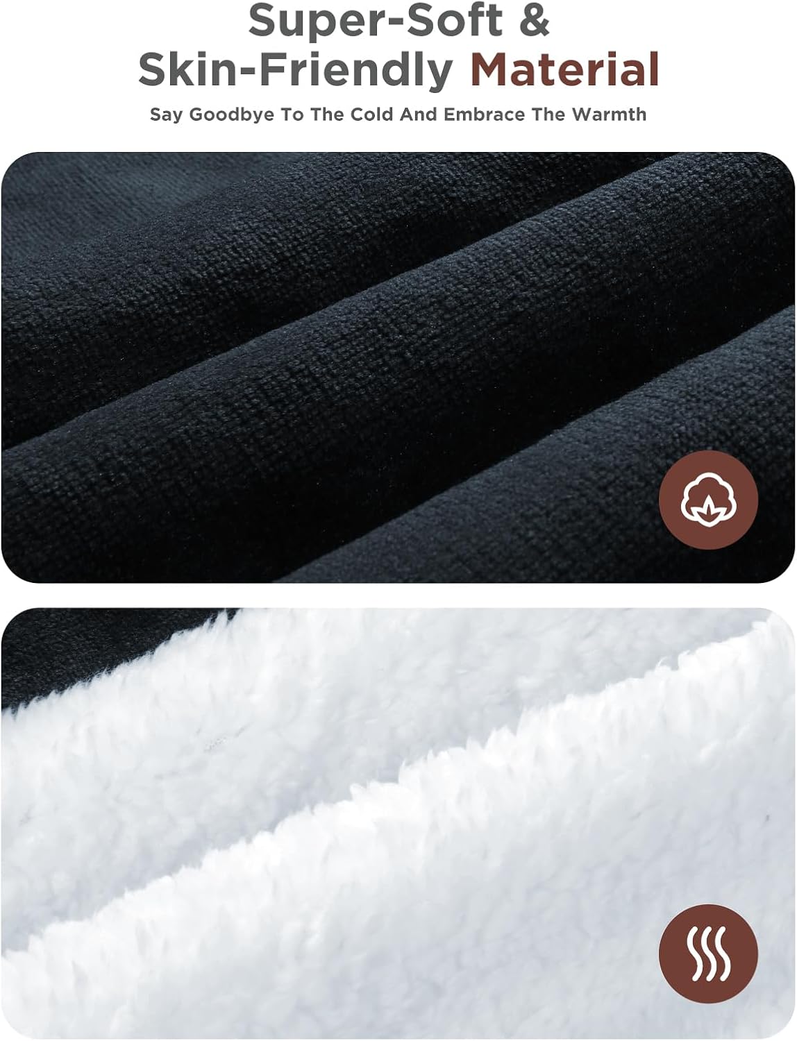 Shodu Electric Blanket Heated Throw with Timer and 8 Heating Levels