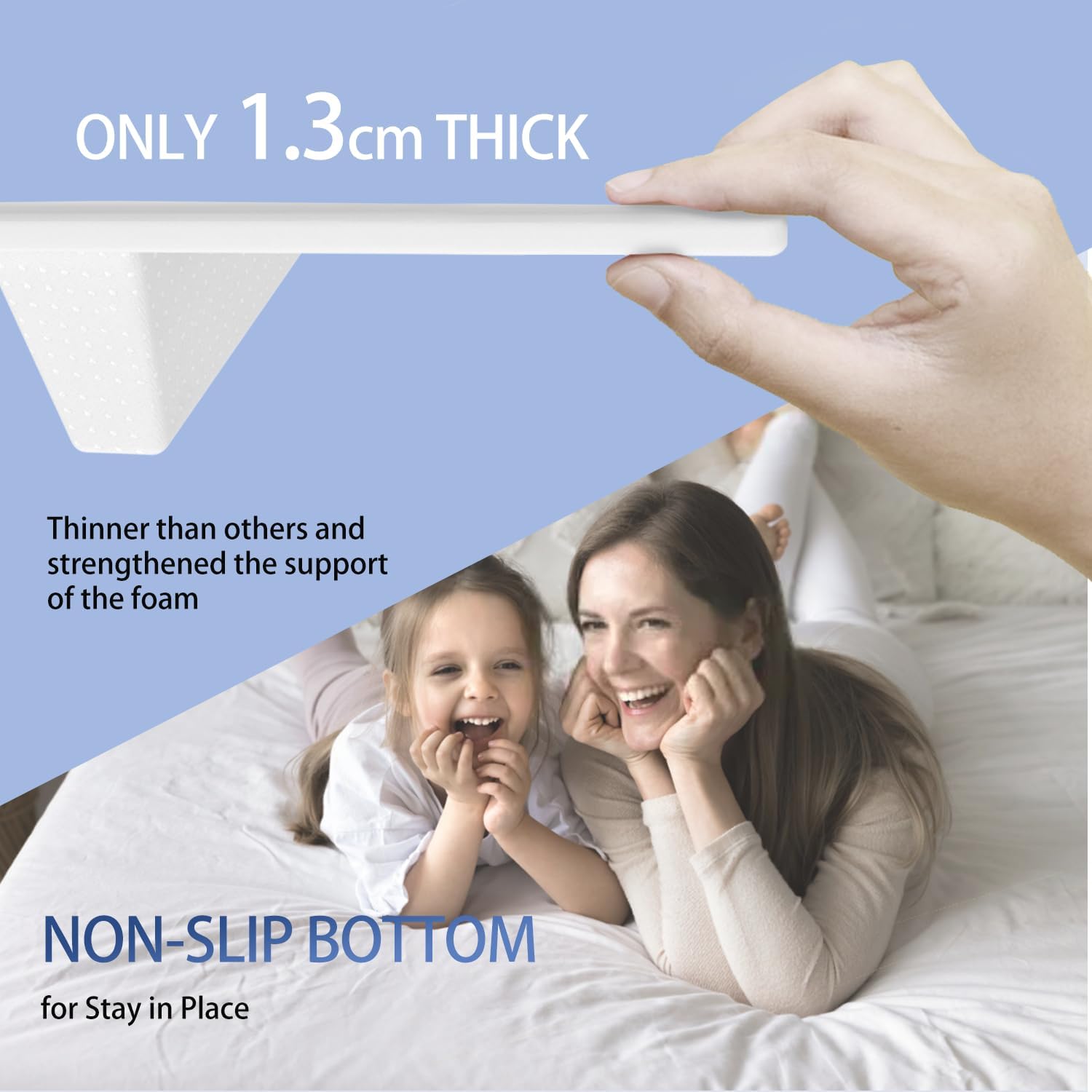 Limthe Bed Bridge Twin XL to King Converter with Washable Cover