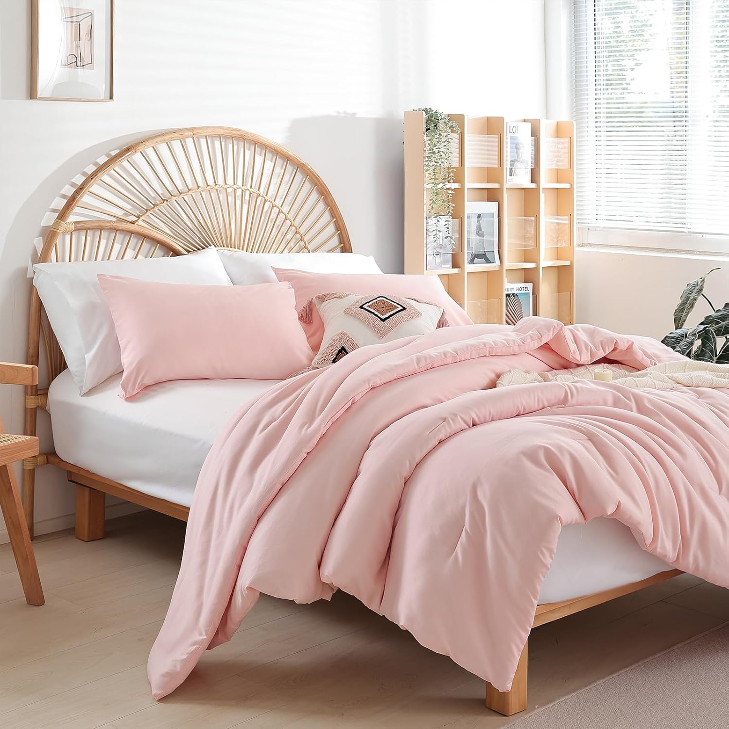Weigelia Pink Comforter Set 300GSM Fluffy Microfiber