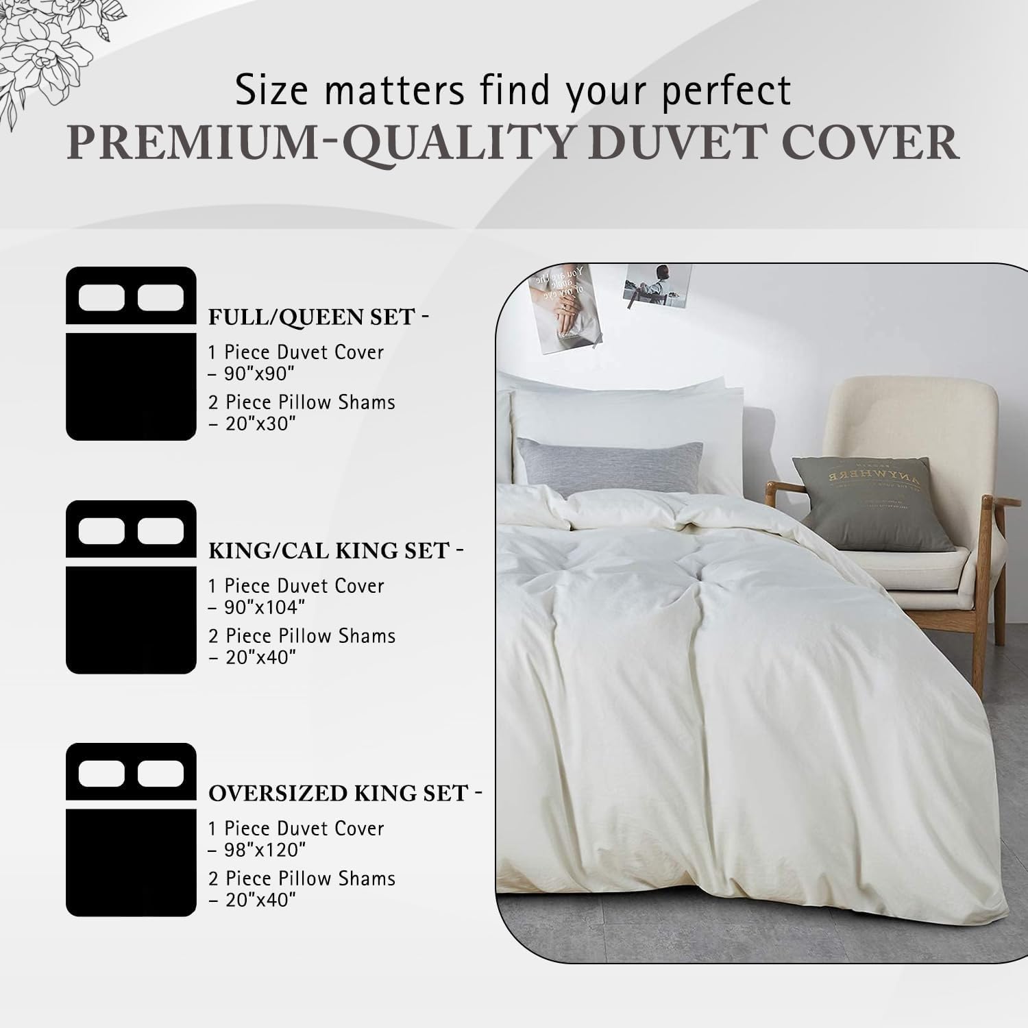 Minor Monkey 1000 Thread Count Queen Duvet Cover