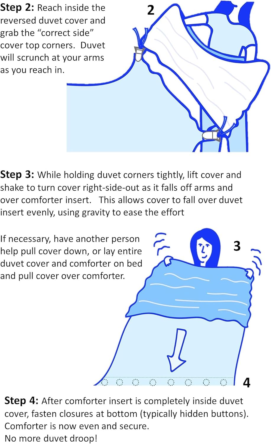 Duvet Clips for Secure Inserts - 12-Piece Set