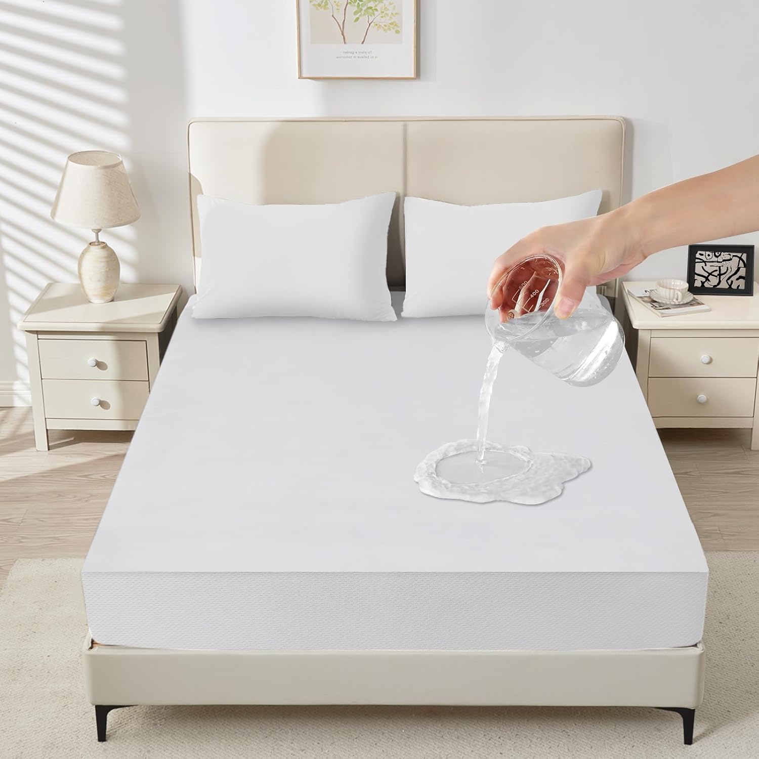Sufdari Waterproof Mattress Protector Twin XL 1