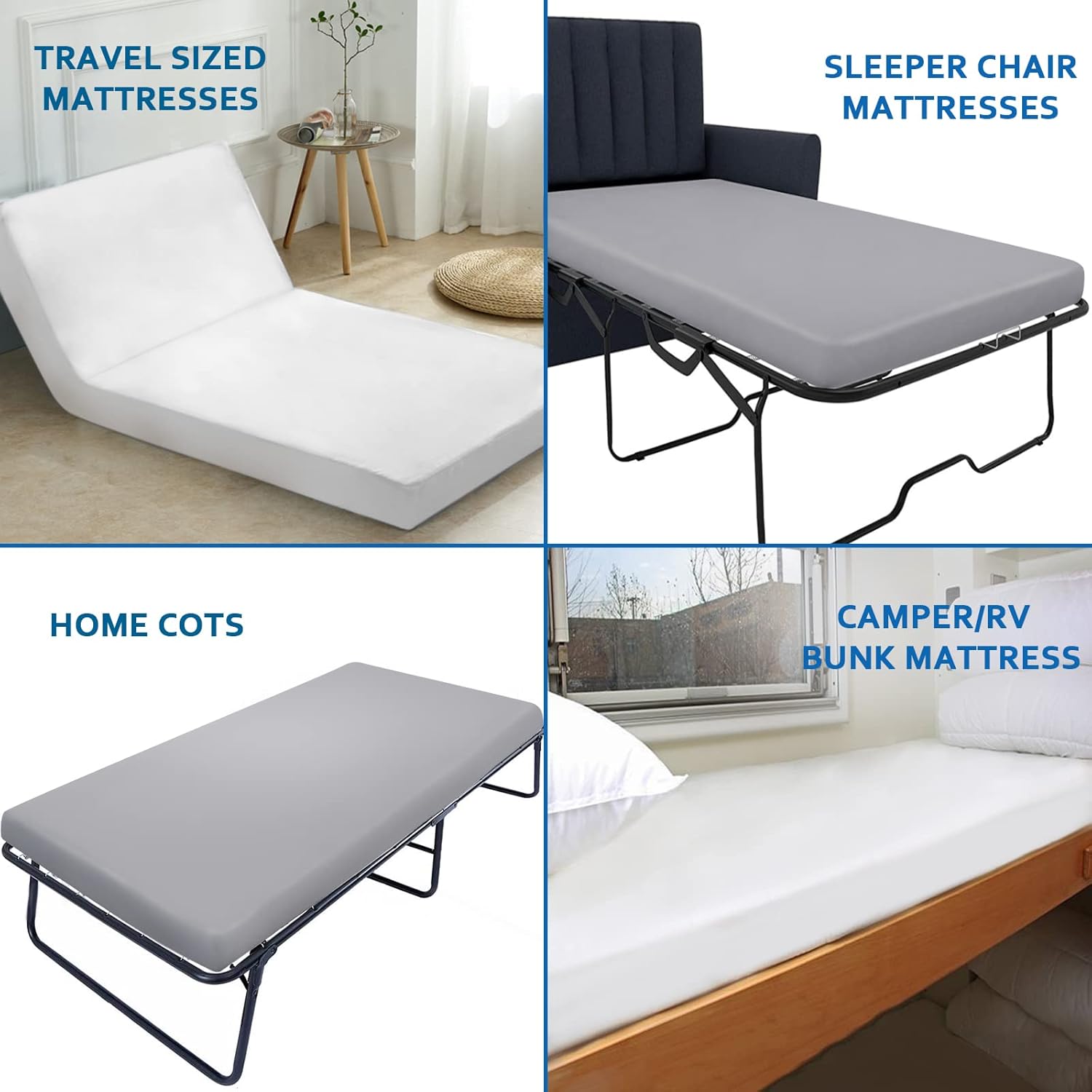 Coldwind Cot Sheets 31 x 75 2 Pack Fitted Microfiber Bed Cover Gray
