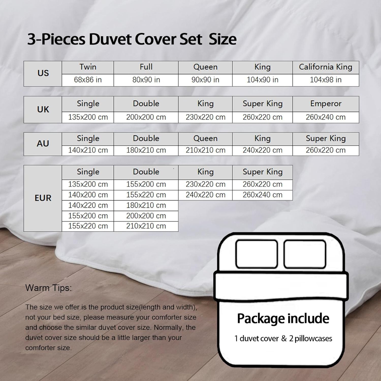 RIVINE Albert Bierstadt Summer Duvet Cover Set 3 Pieces