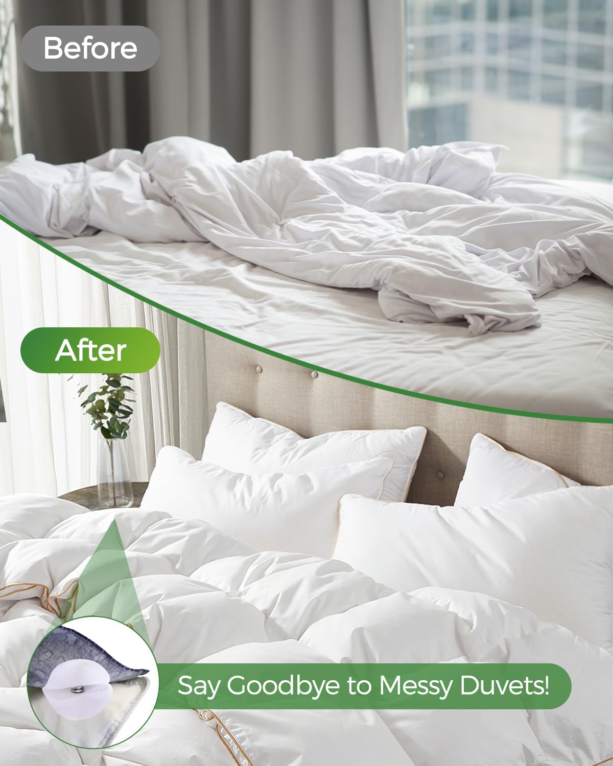 20 Pcs Duvet Snaps - Secure Comforter Covers - Iron On Fasteners