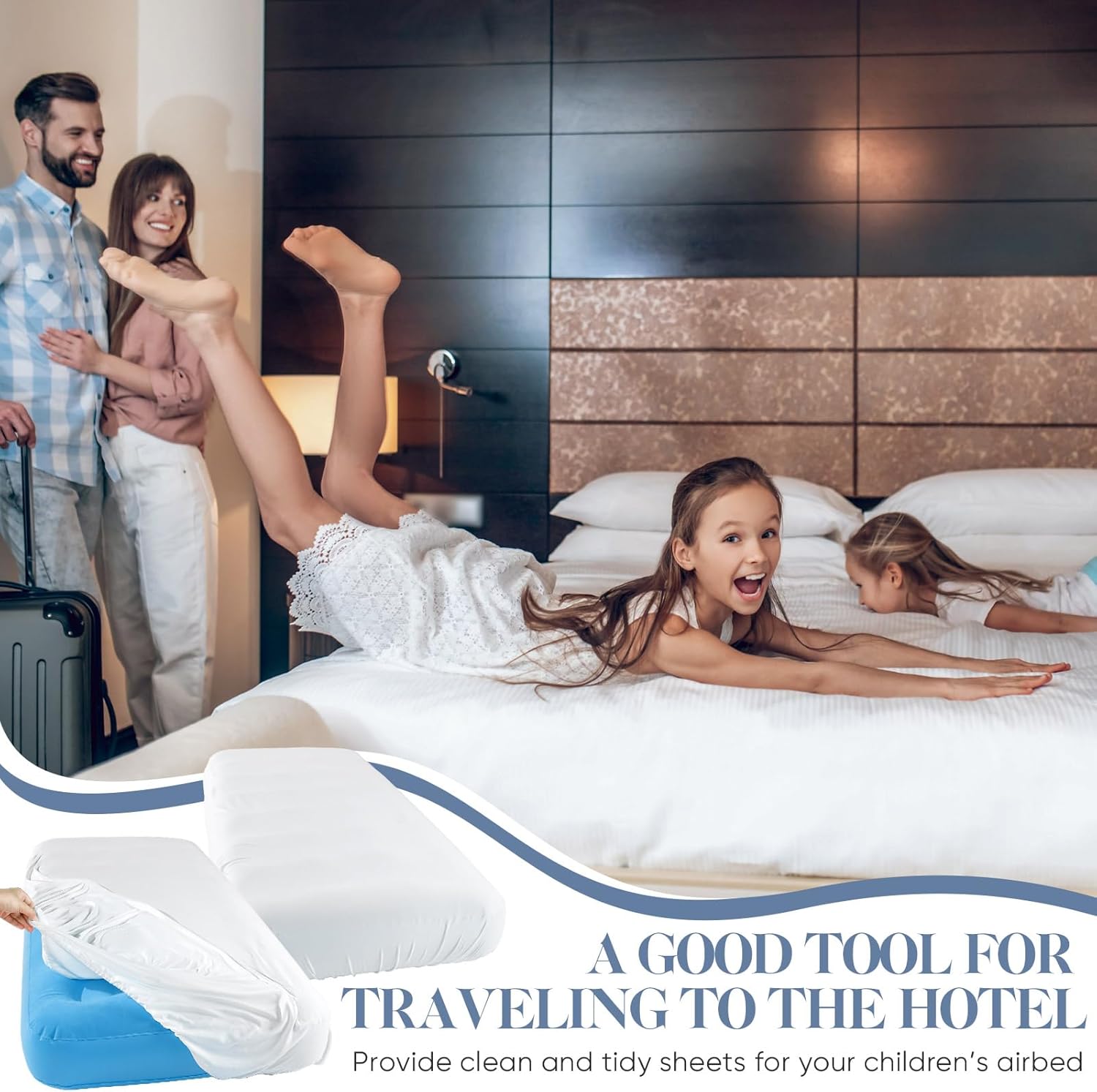 Breling Kids 2 Pcs Inflatable Airbed Sheets