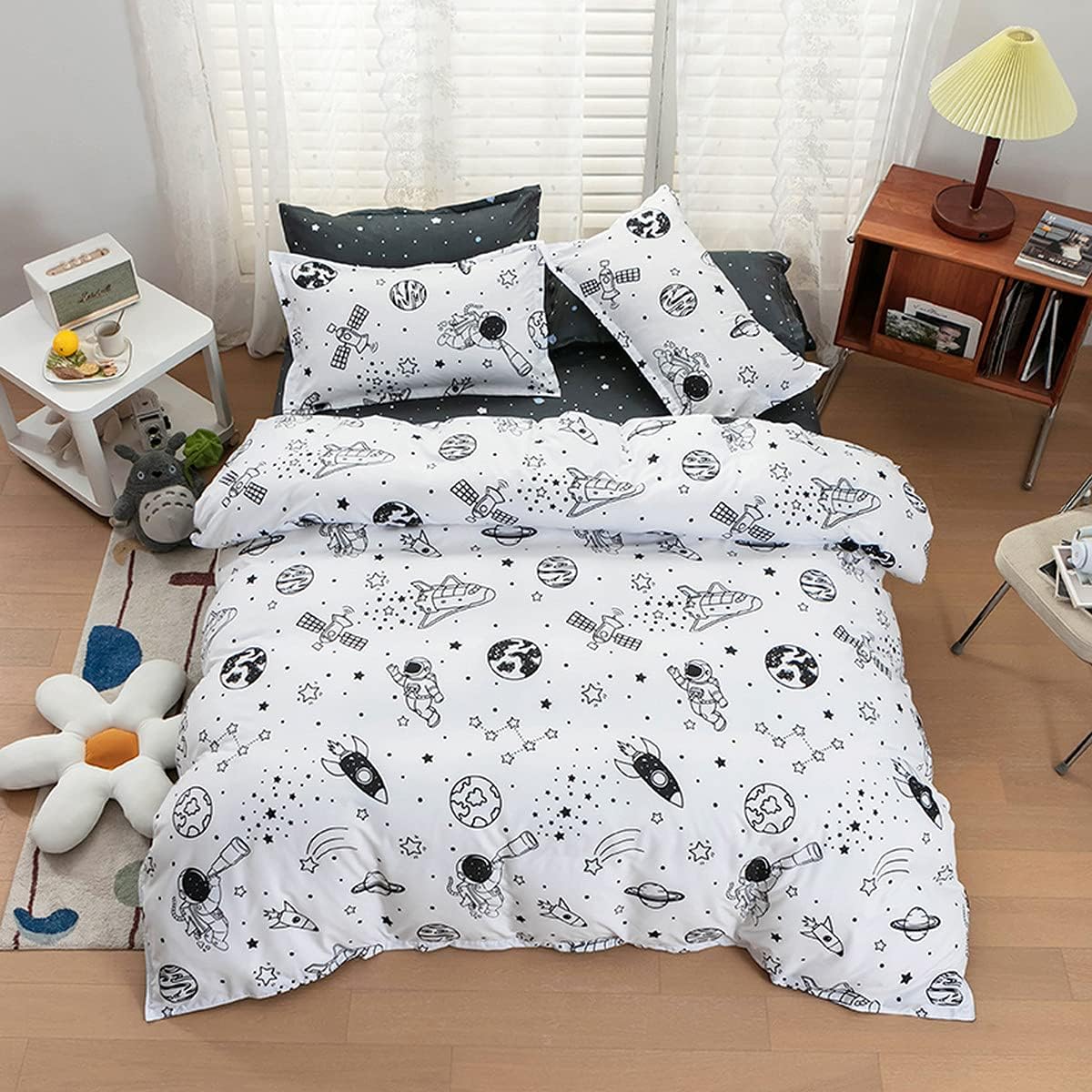 Erosebridal Galaxy Space Duvet Cover Set Twin