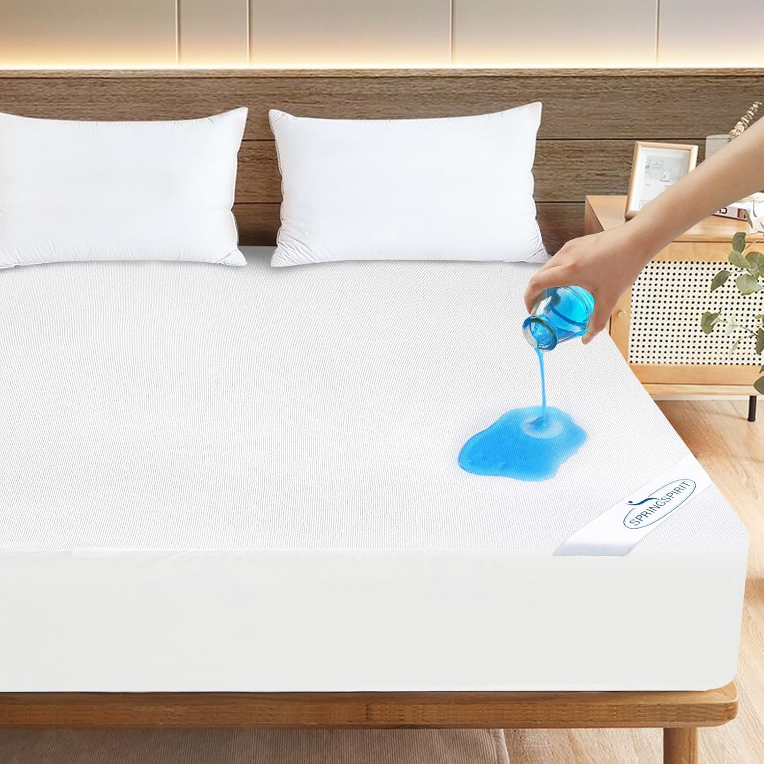 SPRINGSPIRIT Twin Mattress Protector Waterproof Soft Breathable