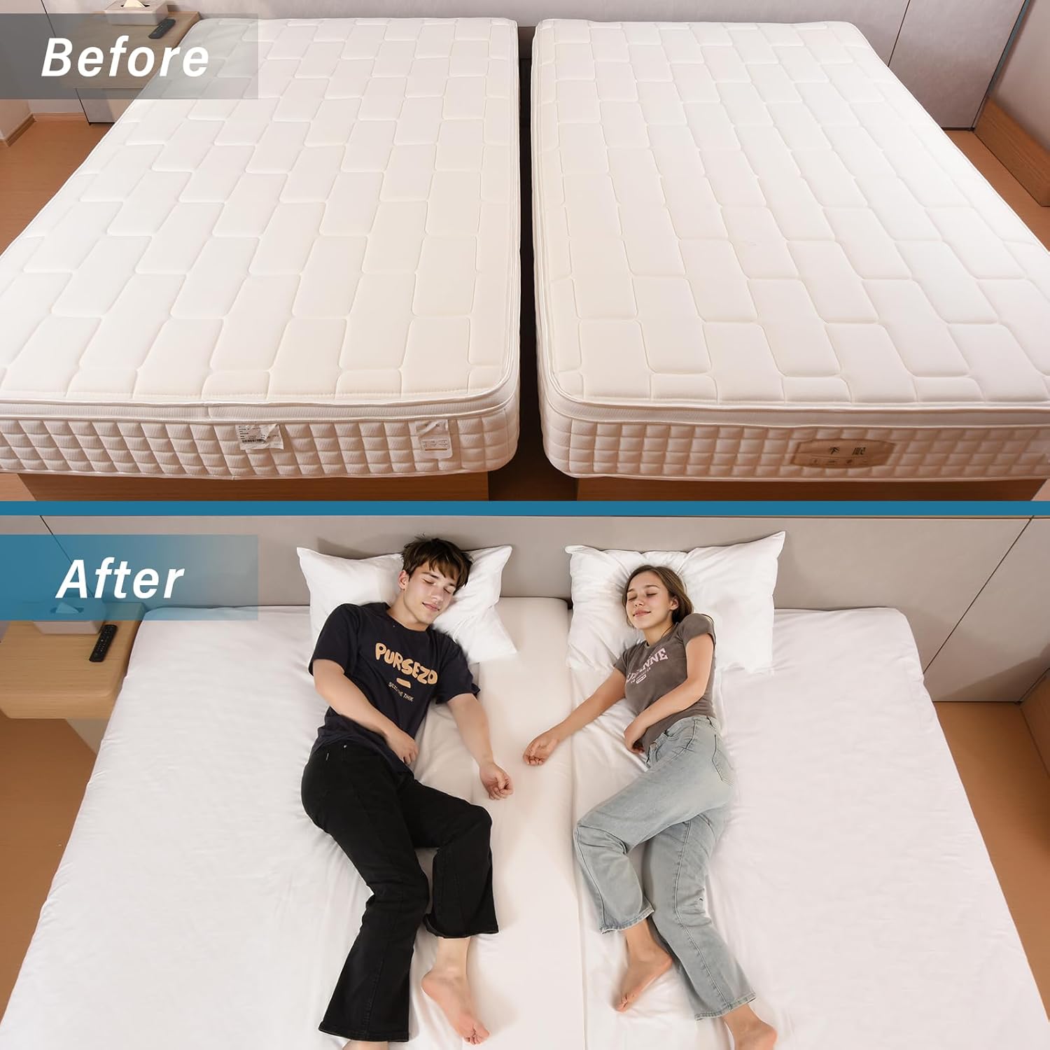 ENITYA Split King Gap Filler for Adjustable Bed 1