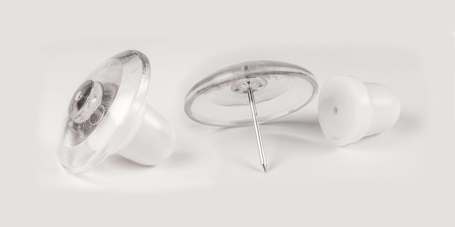 PinionPins Clear Magnetic Duvet Clips Pack of 8