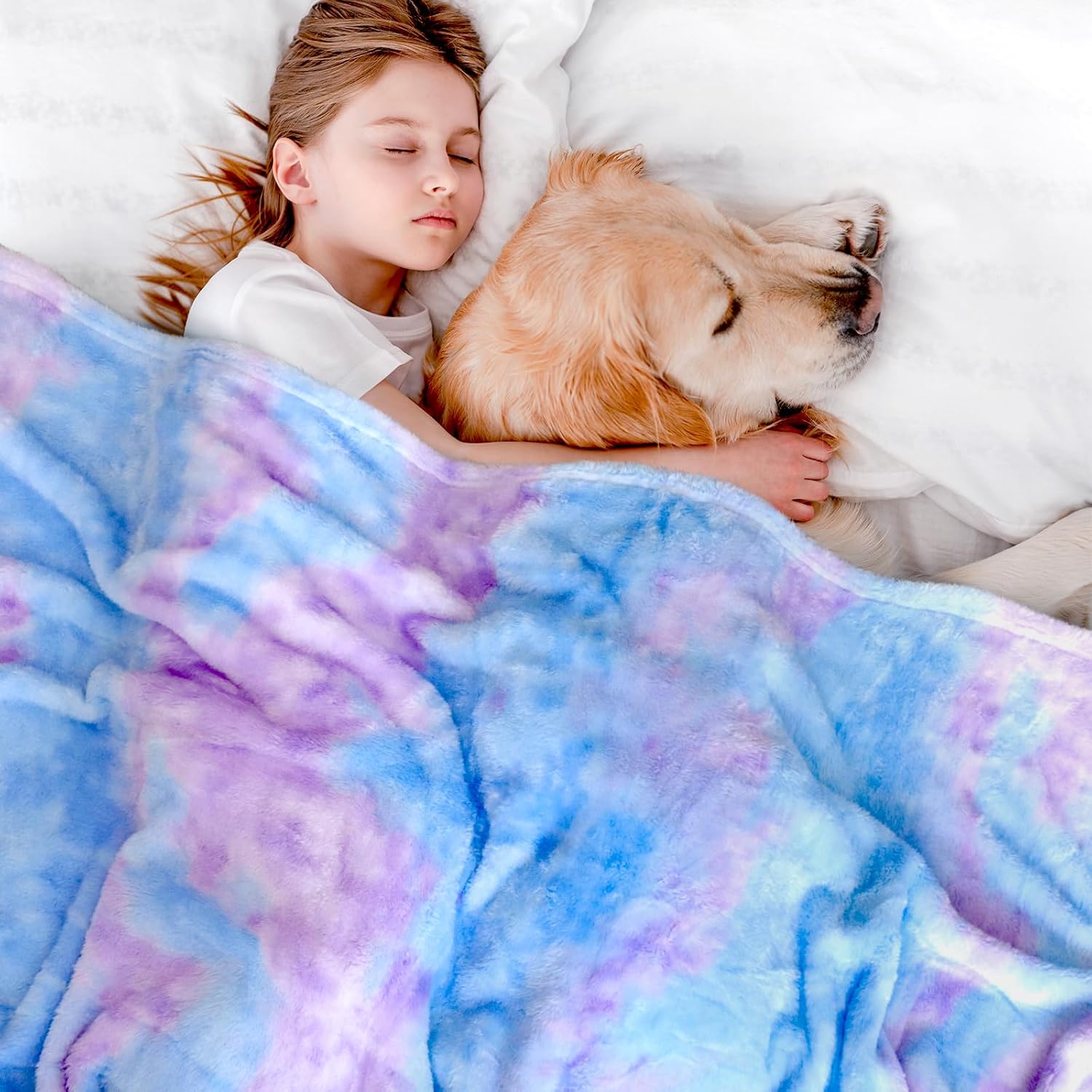 Soft Fuzzy Throw Blanket for Kids and Adults