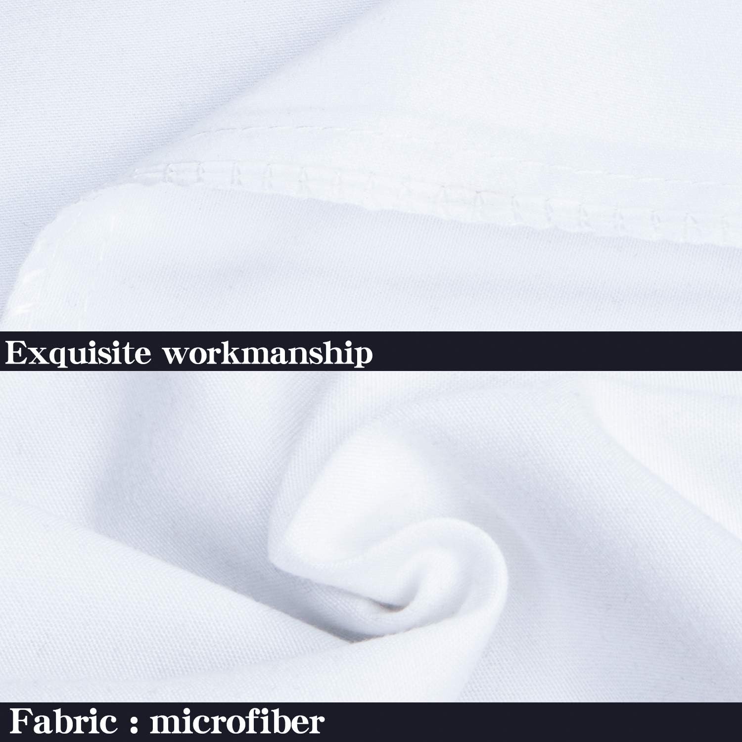NTBAY Body Pillowcase - 20x54 Inches White Microfiber