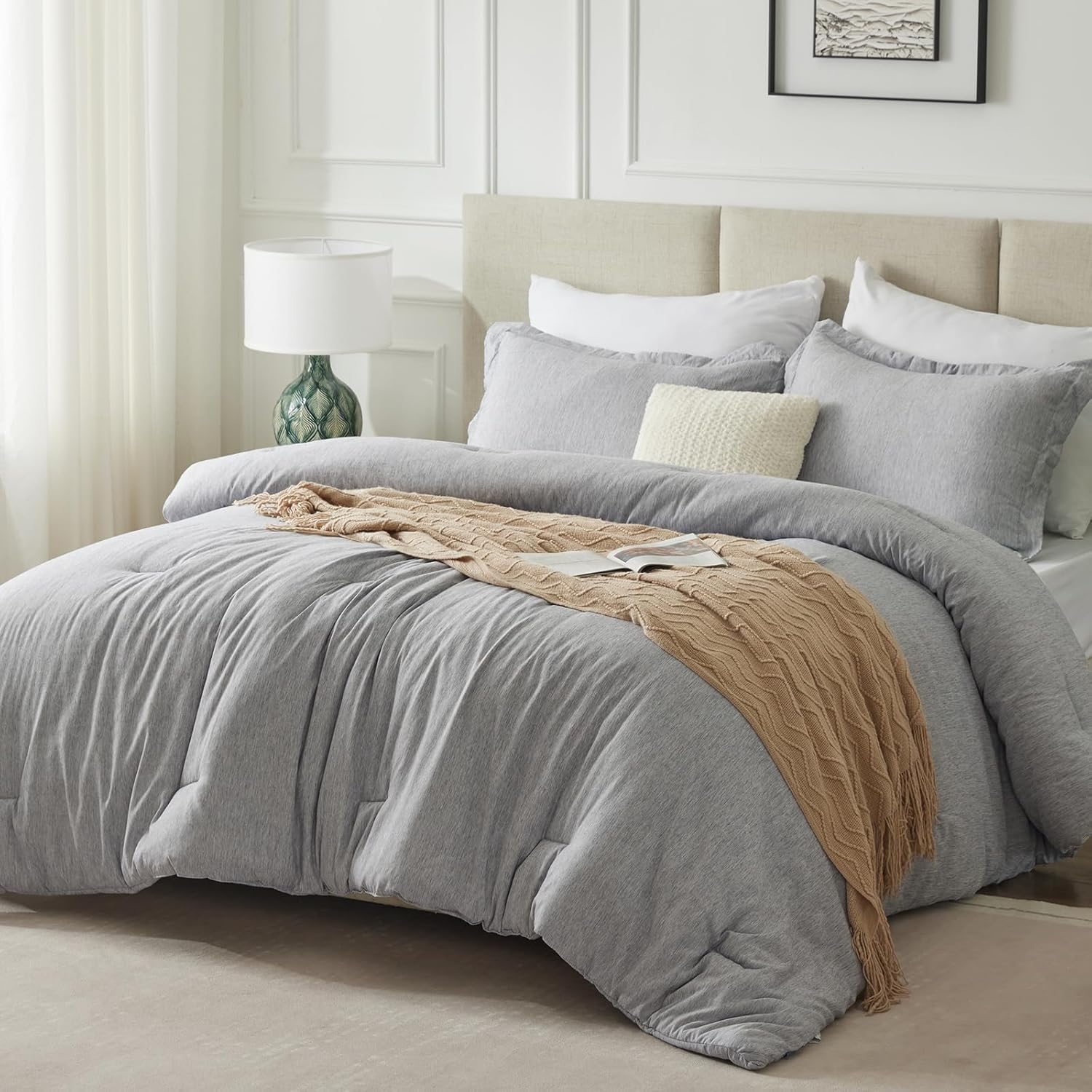 CozyLux Twin XL Comforter Set with Pillow Sham