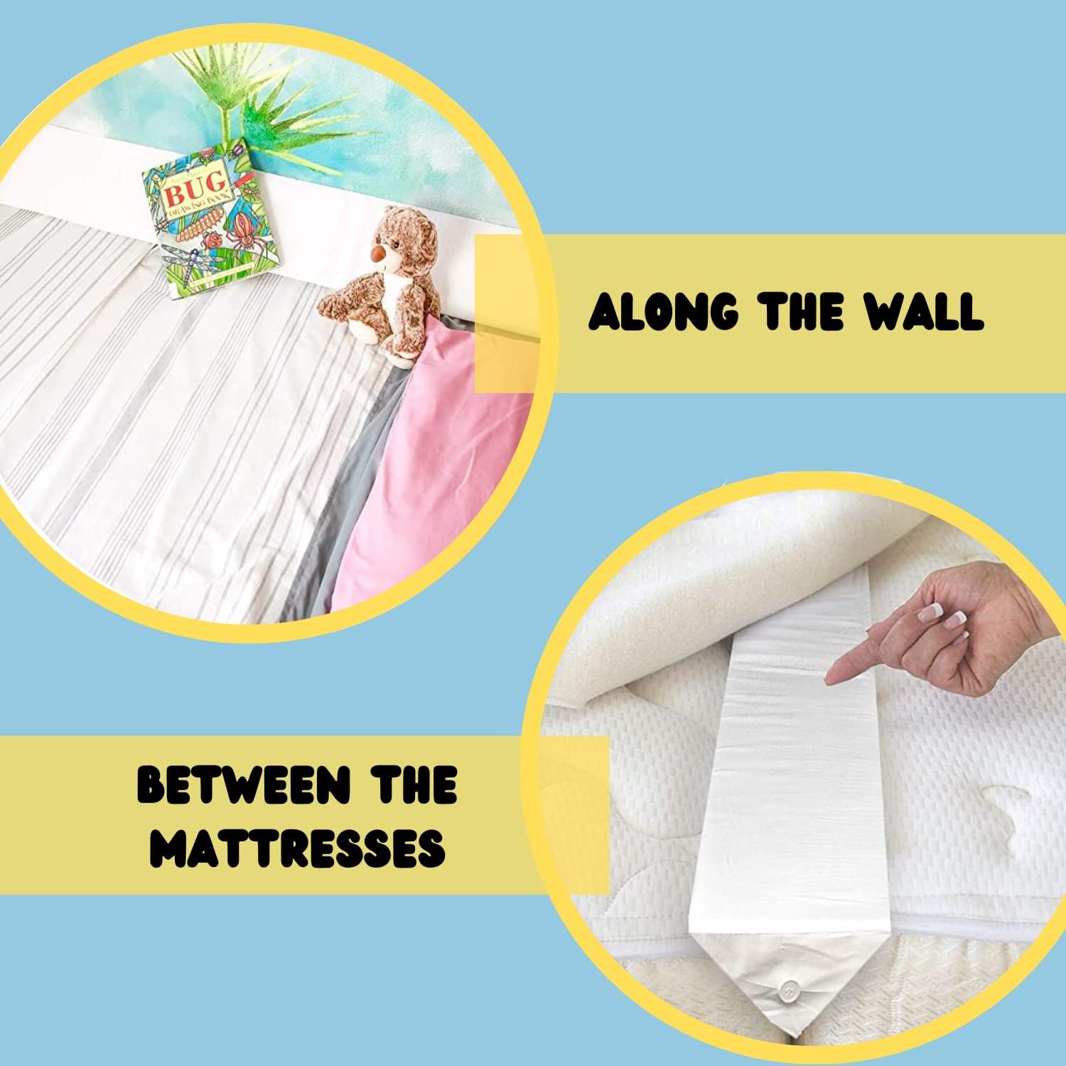 SnugStop Original Bed Wedge Gap Filler For Headboard And Mattress 1