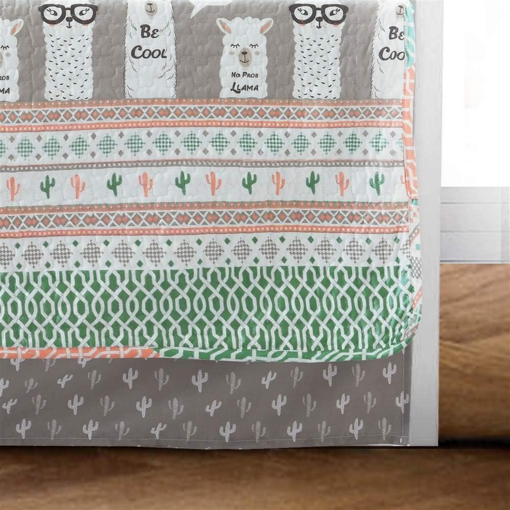 Lush Decor 6-Piece Pink-and-Turquoise Llama Daybed Set