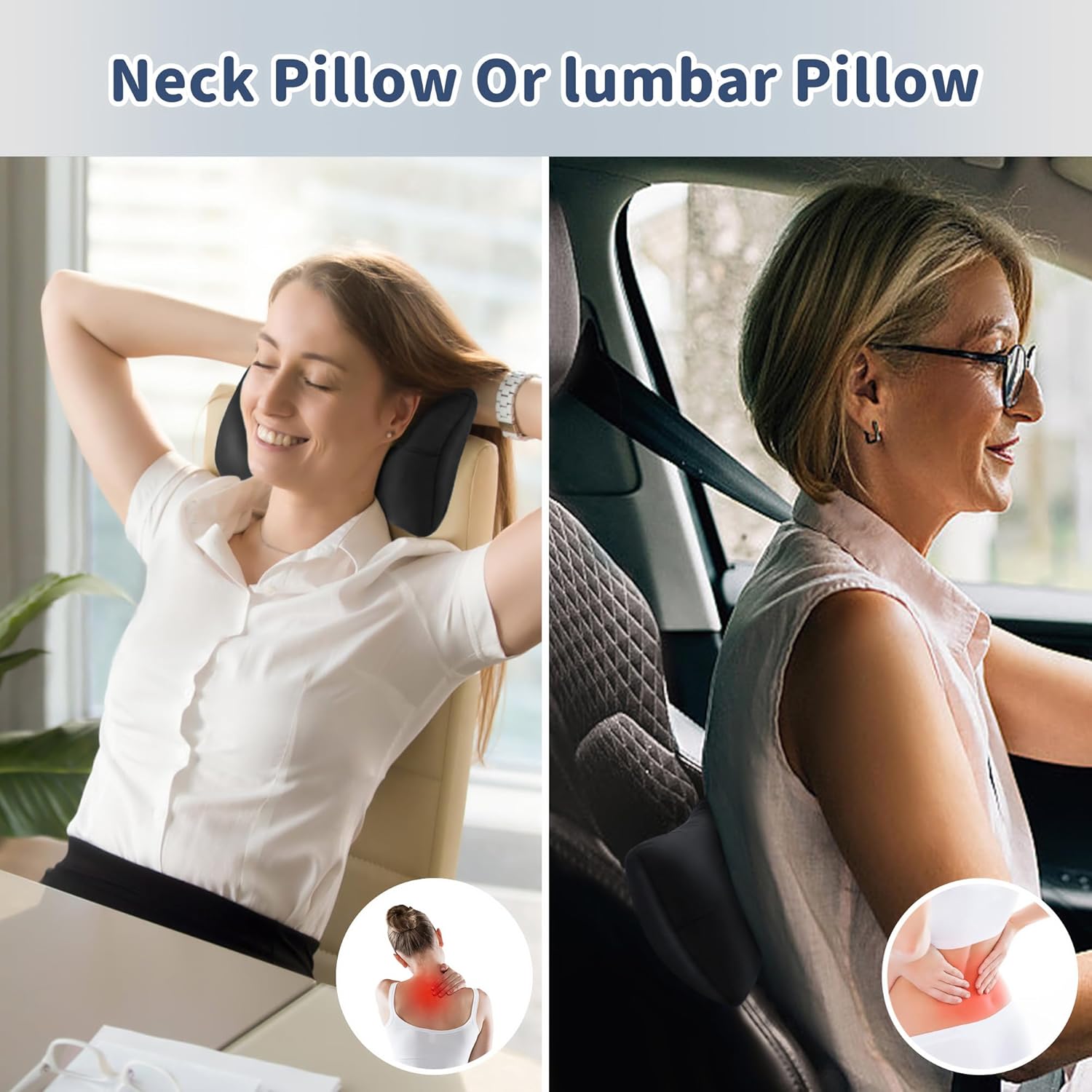 Pro Goleem Tiny Travel Pillow 11x6x25 Black