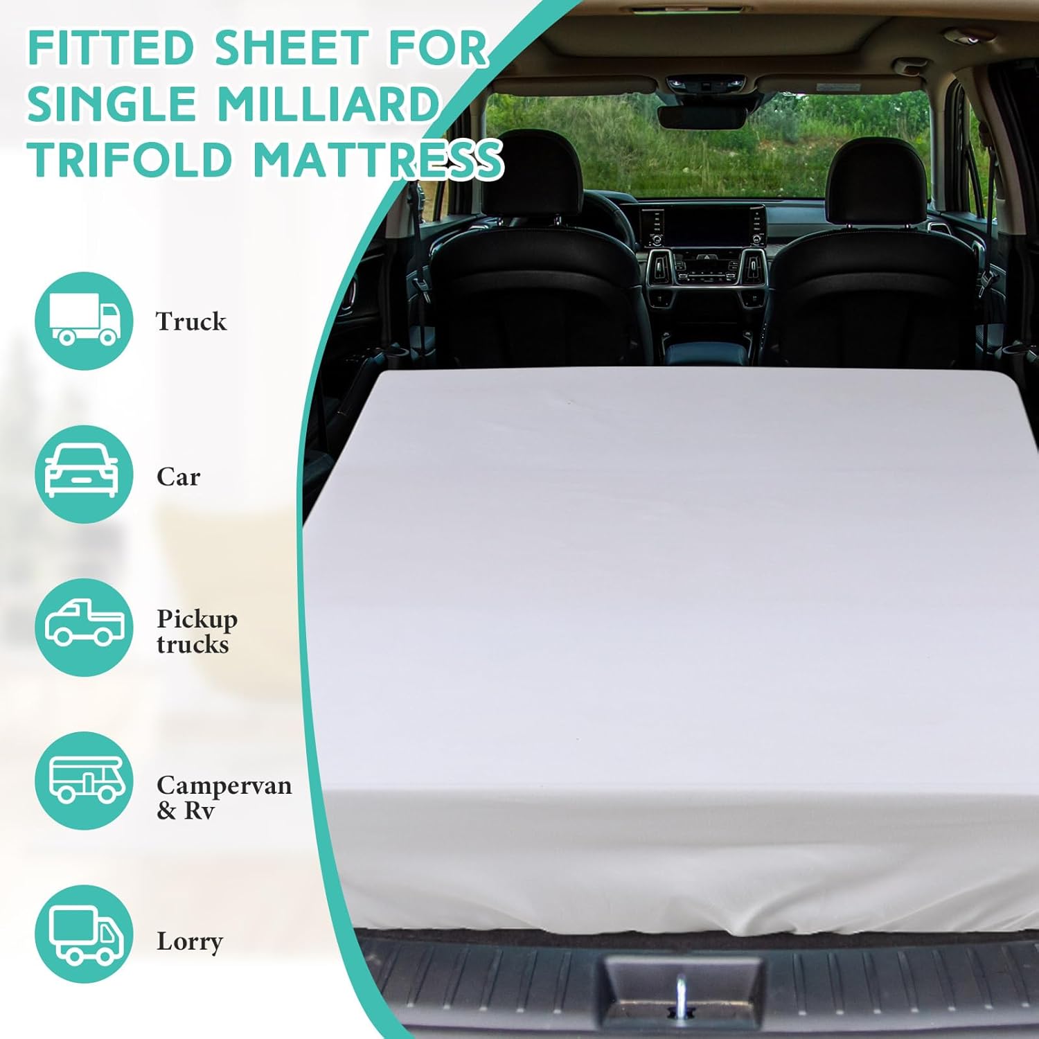 Breling Fitted Sheet for Full Mattress and RV Bunk Beds