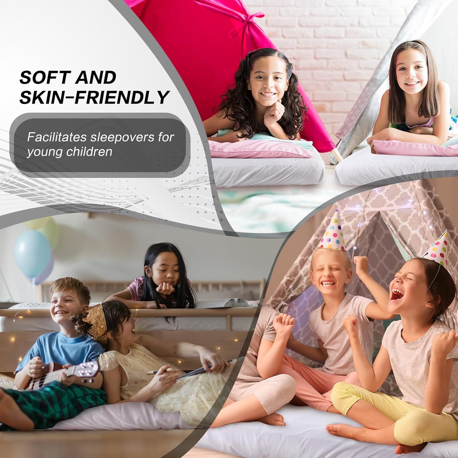 Breling Kids Air Mattress Fitted Sheet - White 1 Pcs