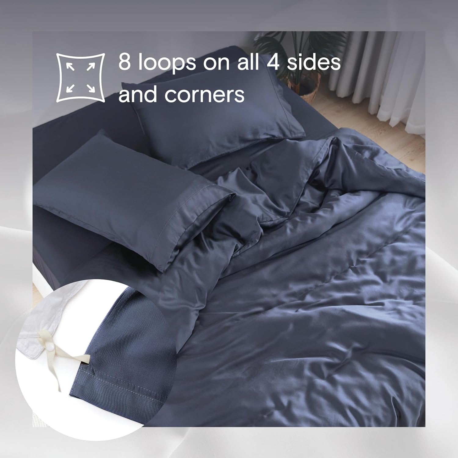 DOZ Duvet Cover Set Bamboo Viscose Cooling 106x90
