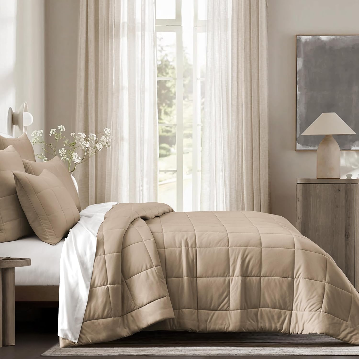 Wonderful Cooling Comforter Queen - Soft Breathable Blanket