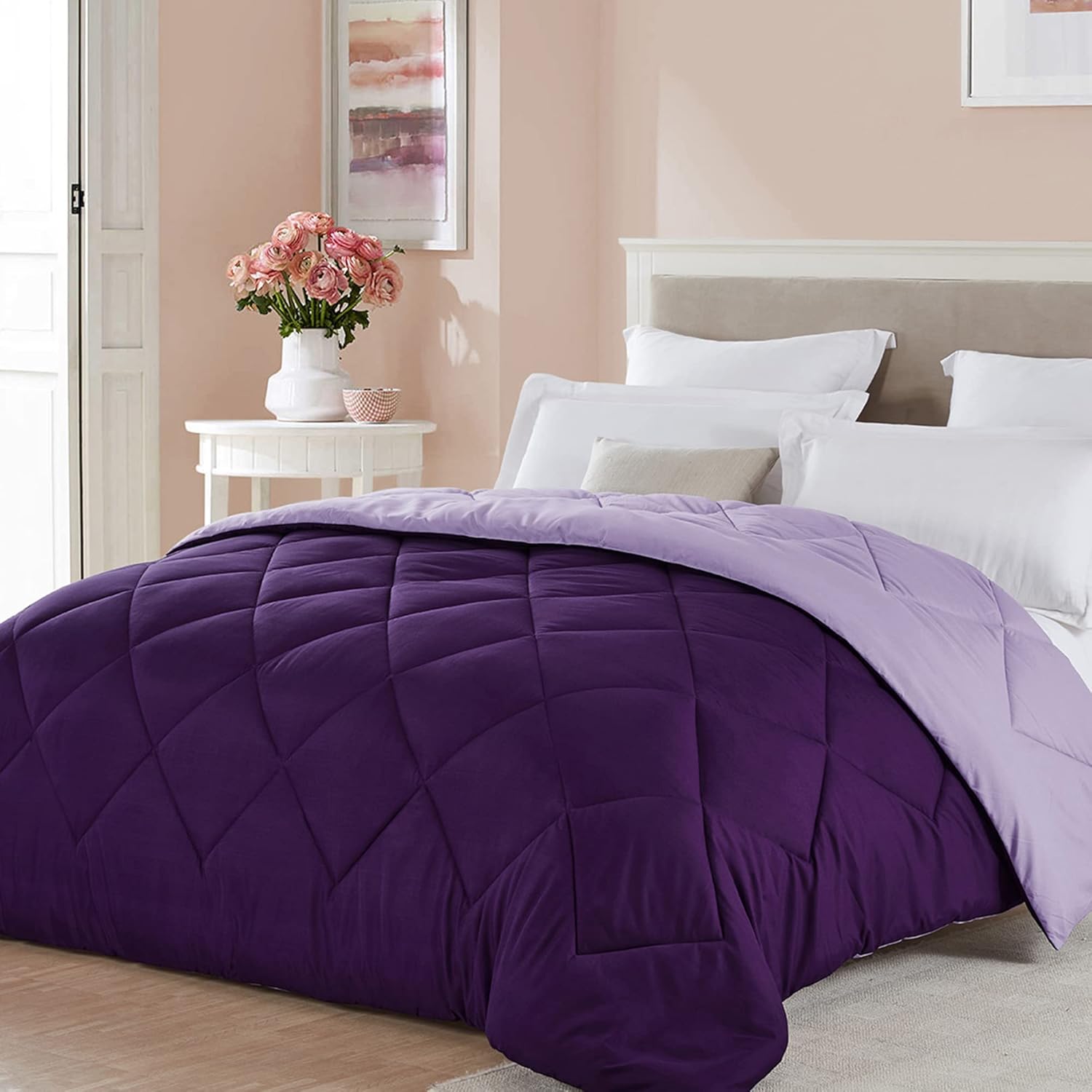 Seward Park Light Purple Reversible Comforter Twin XL