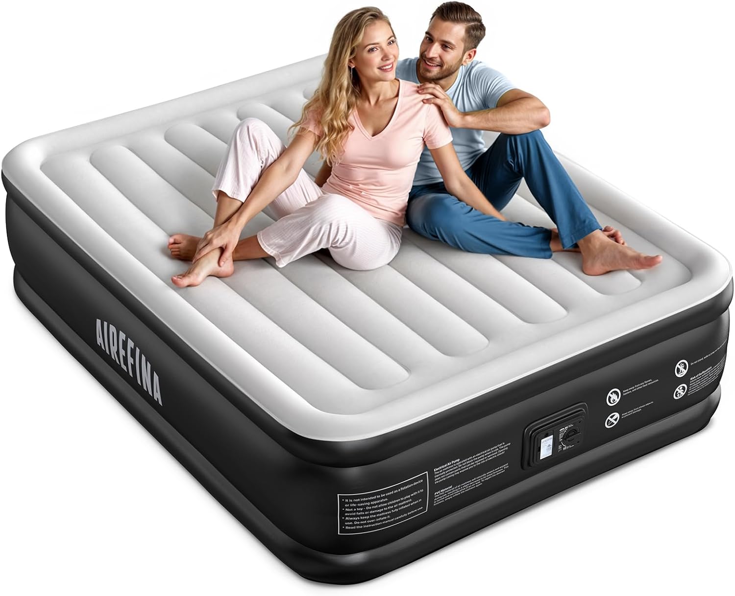 Airefina Queen Air Mattress with Built In Pump