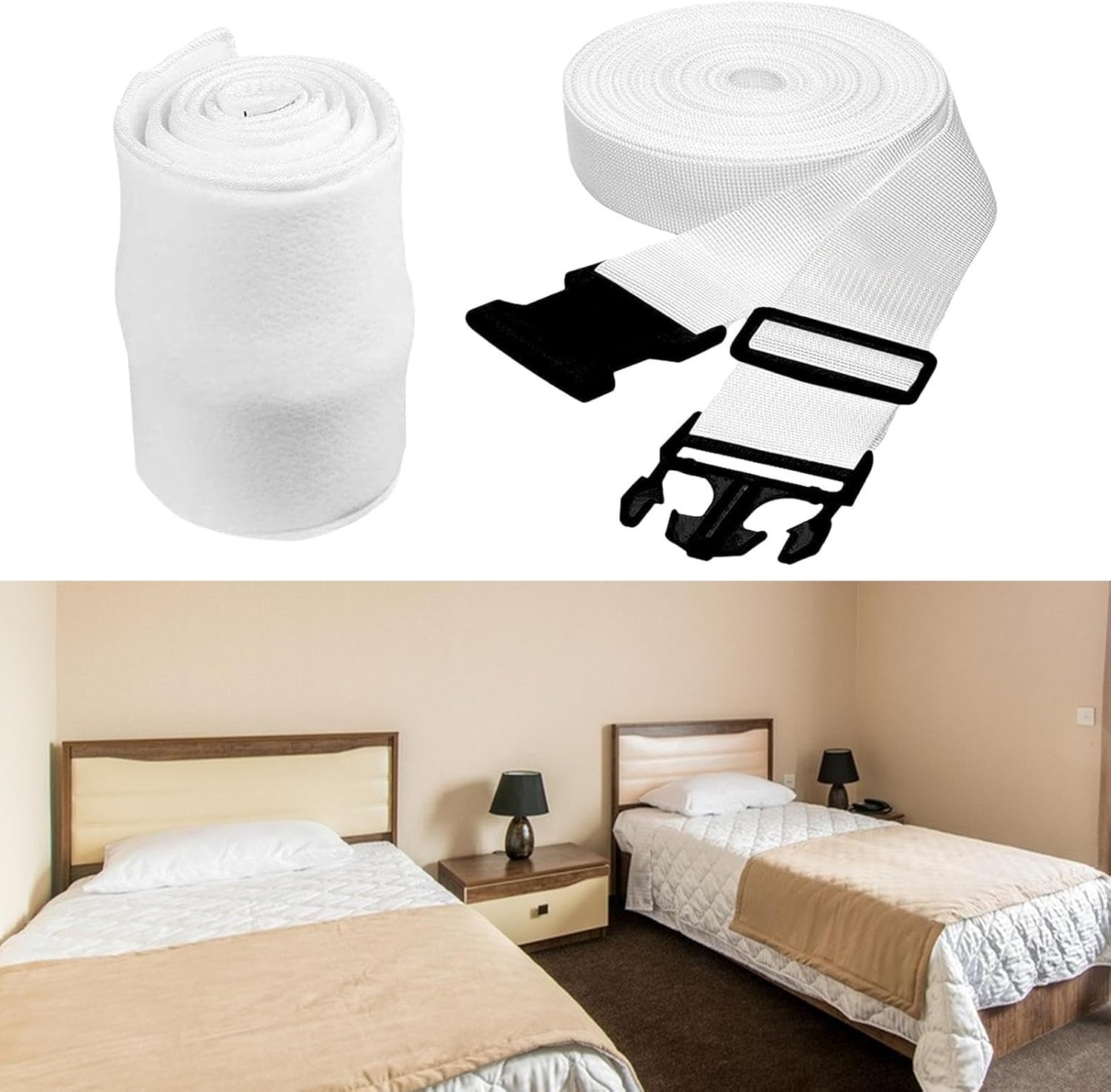 Bothyi Twin to King Bed Connector Matress Filler Kit Black PP Buckle