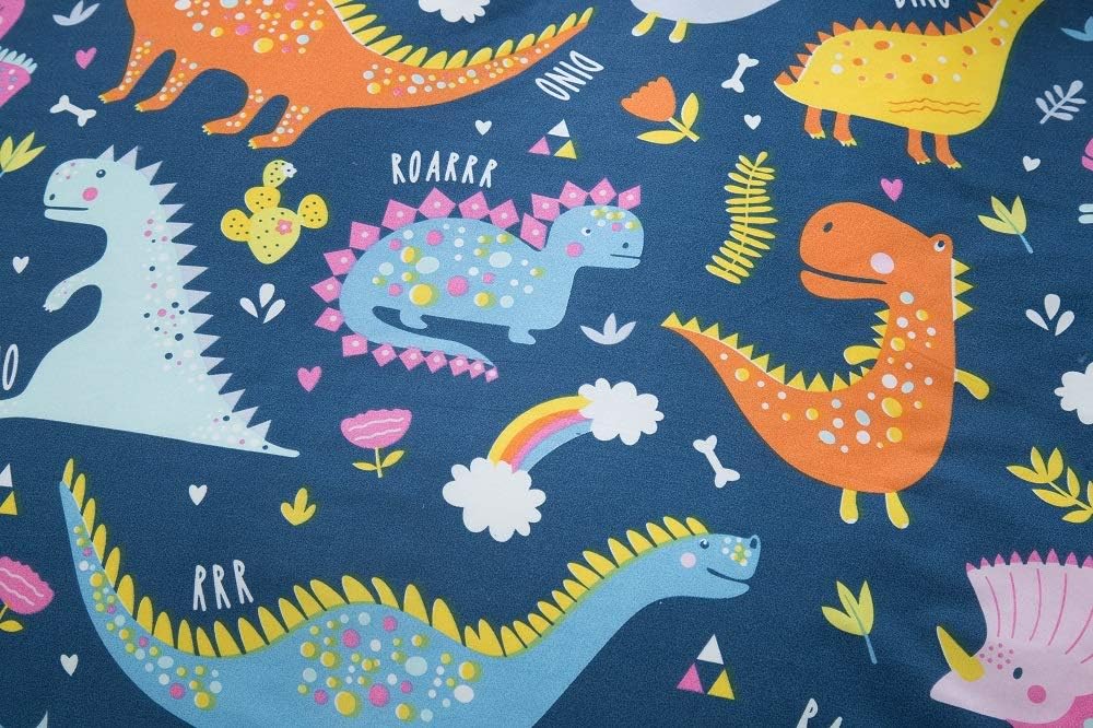 NATURETY Dino Printed King Fitted Sheet