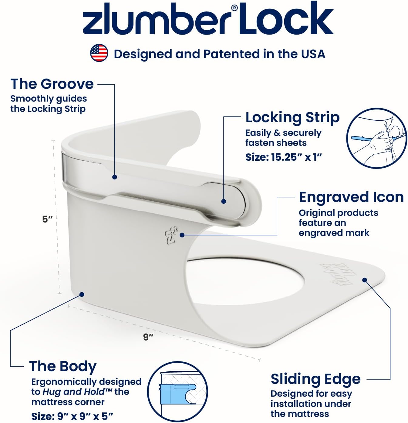 Zlumber Lock Sheet Holders - Secure All Sheet Sizes