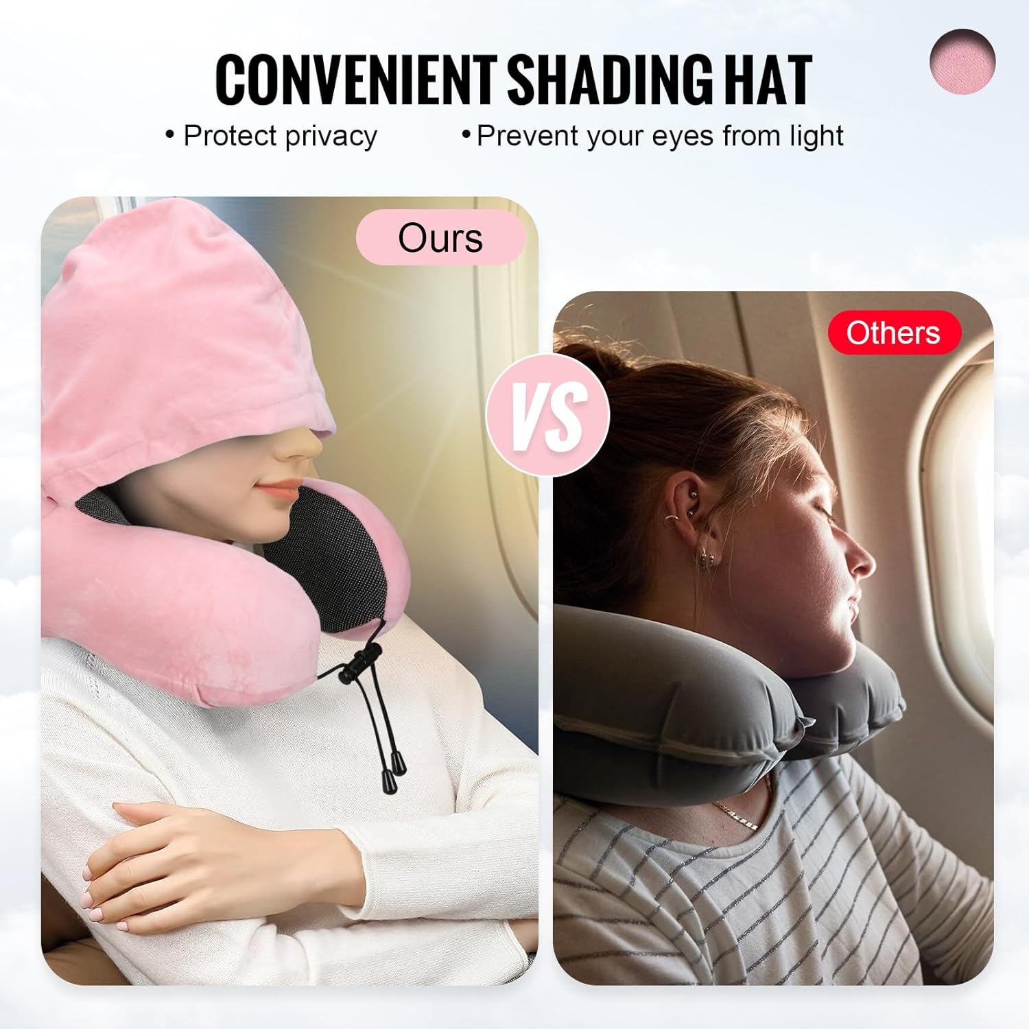 Cirorld Travel Pillow for Head and Neck Support