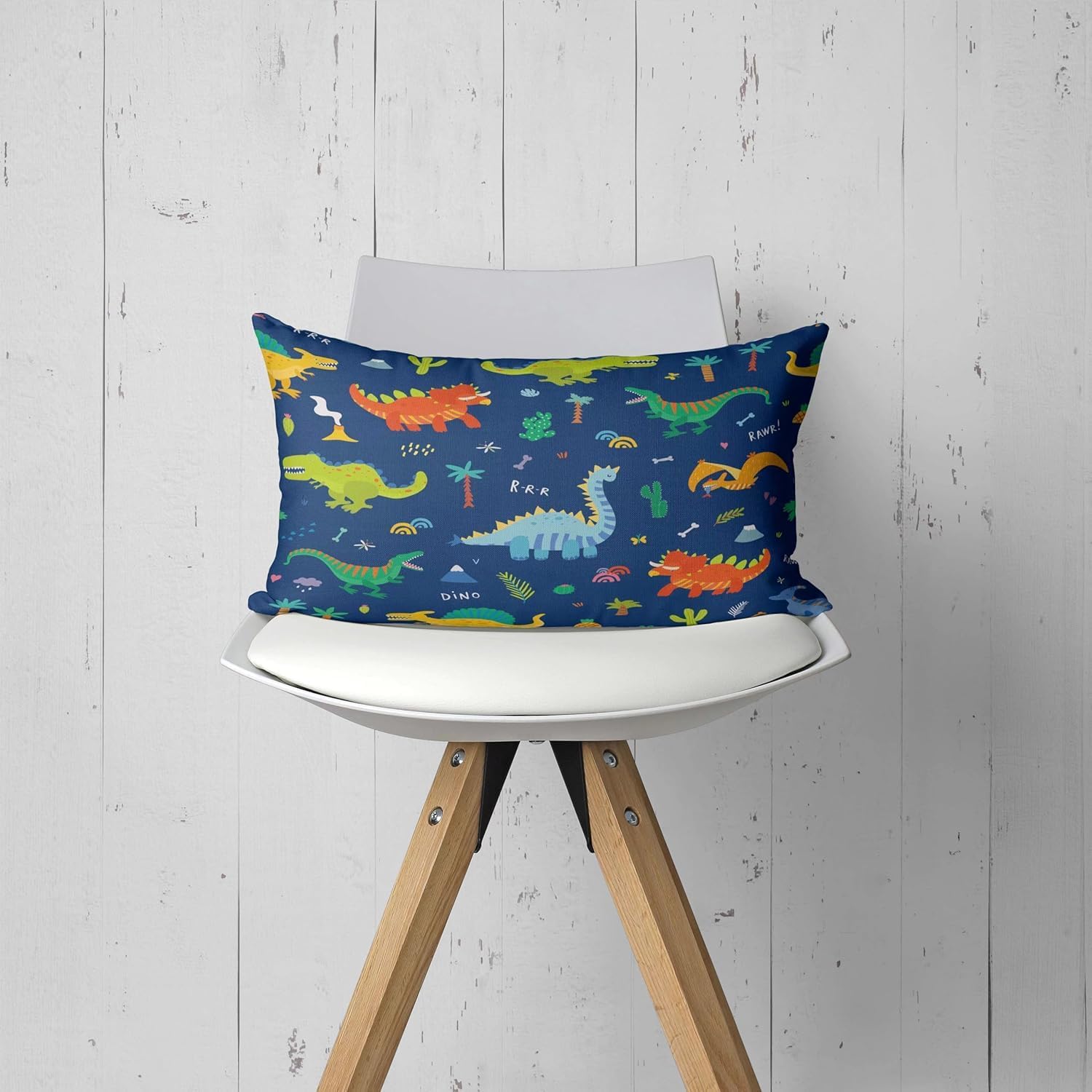 Rumkim Dinosaur Throw Pillow Covers 12x20 Inch