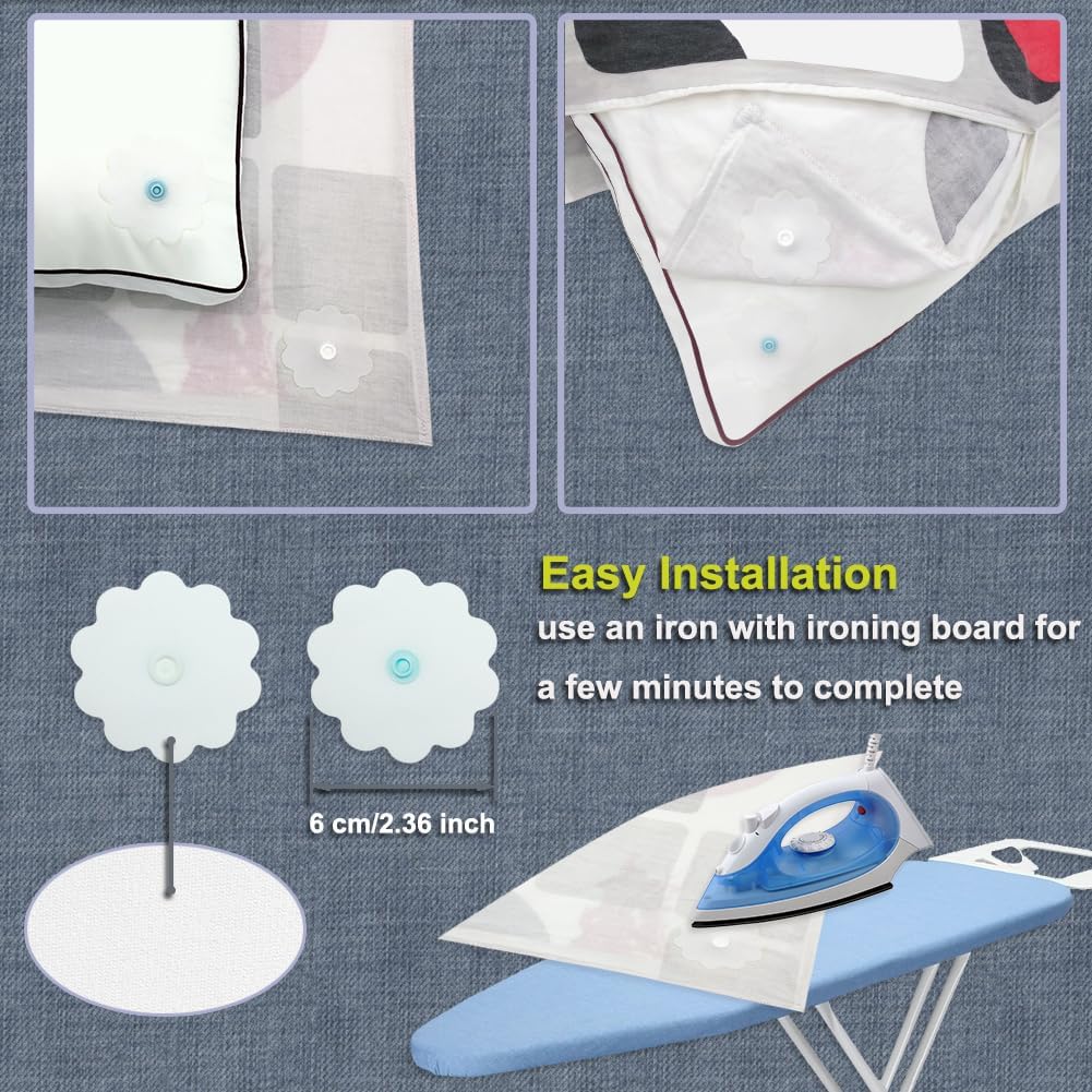 HX AURIZE 16 Pcs Duvet Snaps for Comforter 1