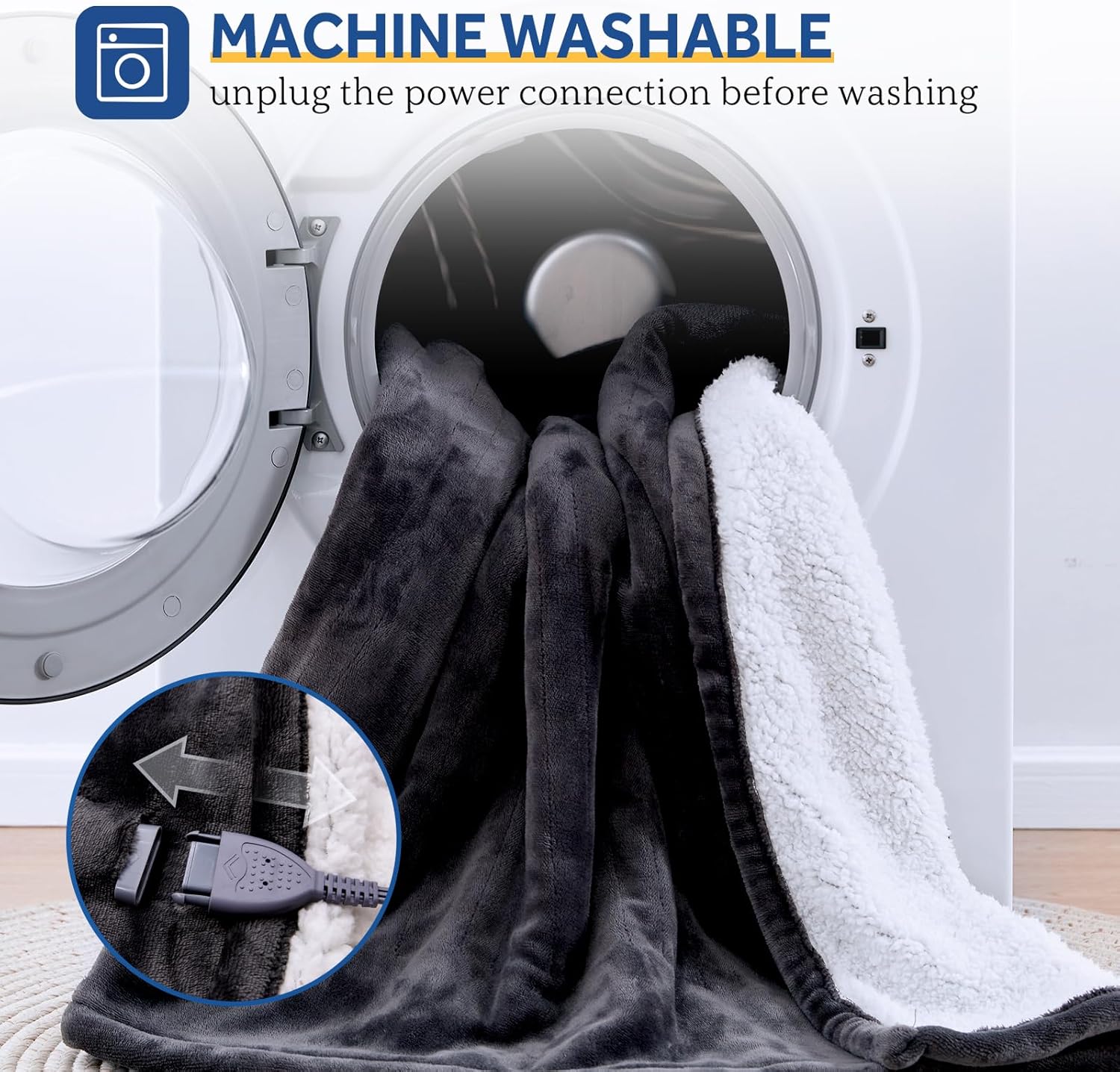 Sealy Electric Blanket with Foot Pocket for Adults