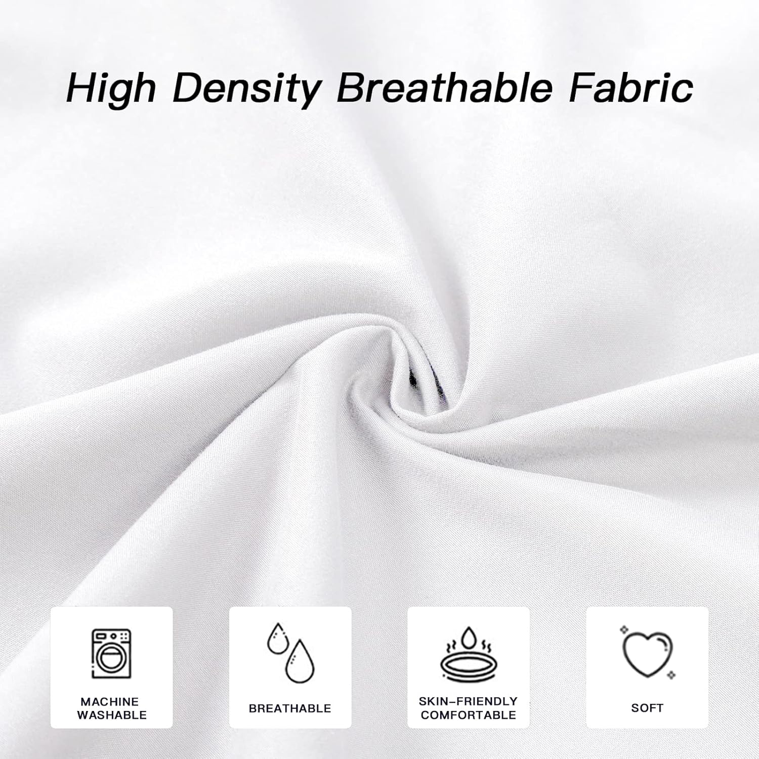 DOWNCOOL Luxury Full Body Pillow Insert with Microfiber Cover