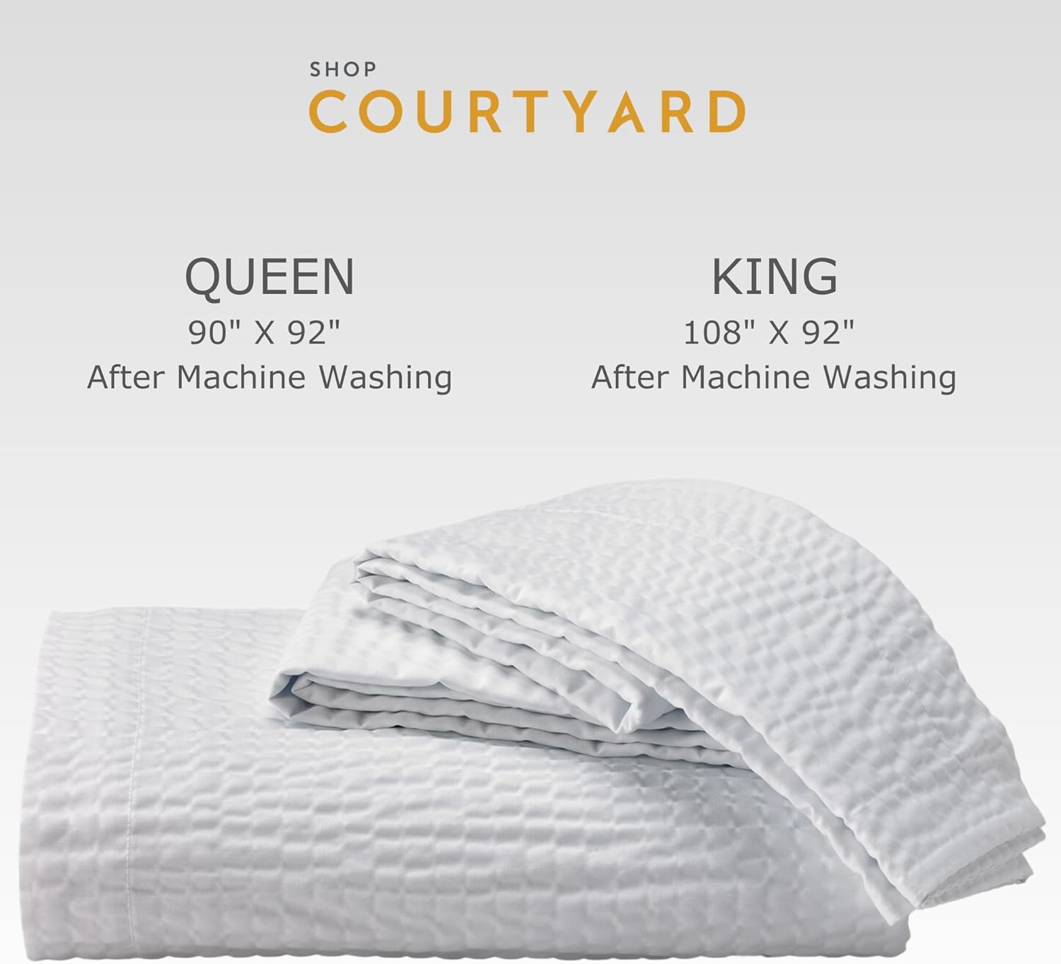 Courtyard by Marriott Textured Coverlet - White Queen