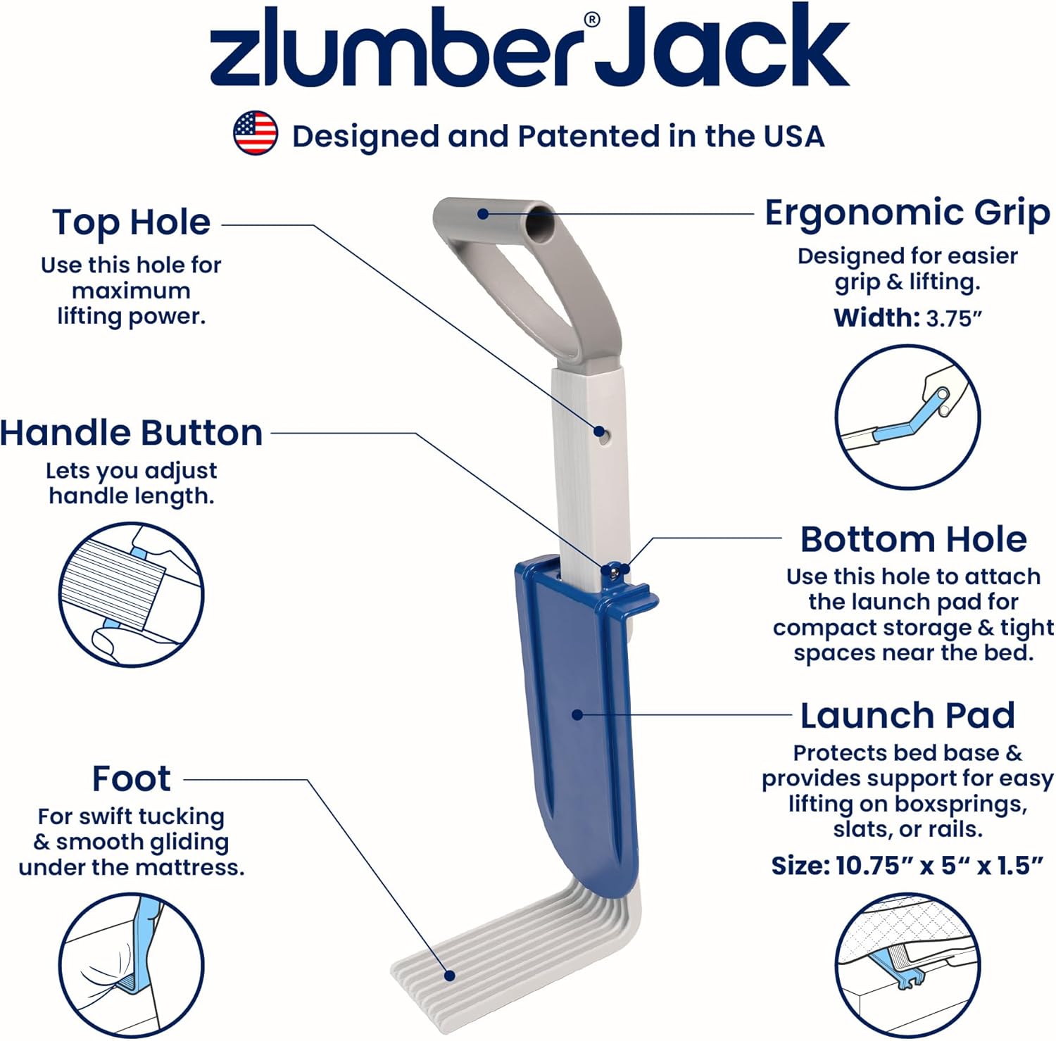 ZlumberJack Mattress Lifter Tool for Sheet Changing