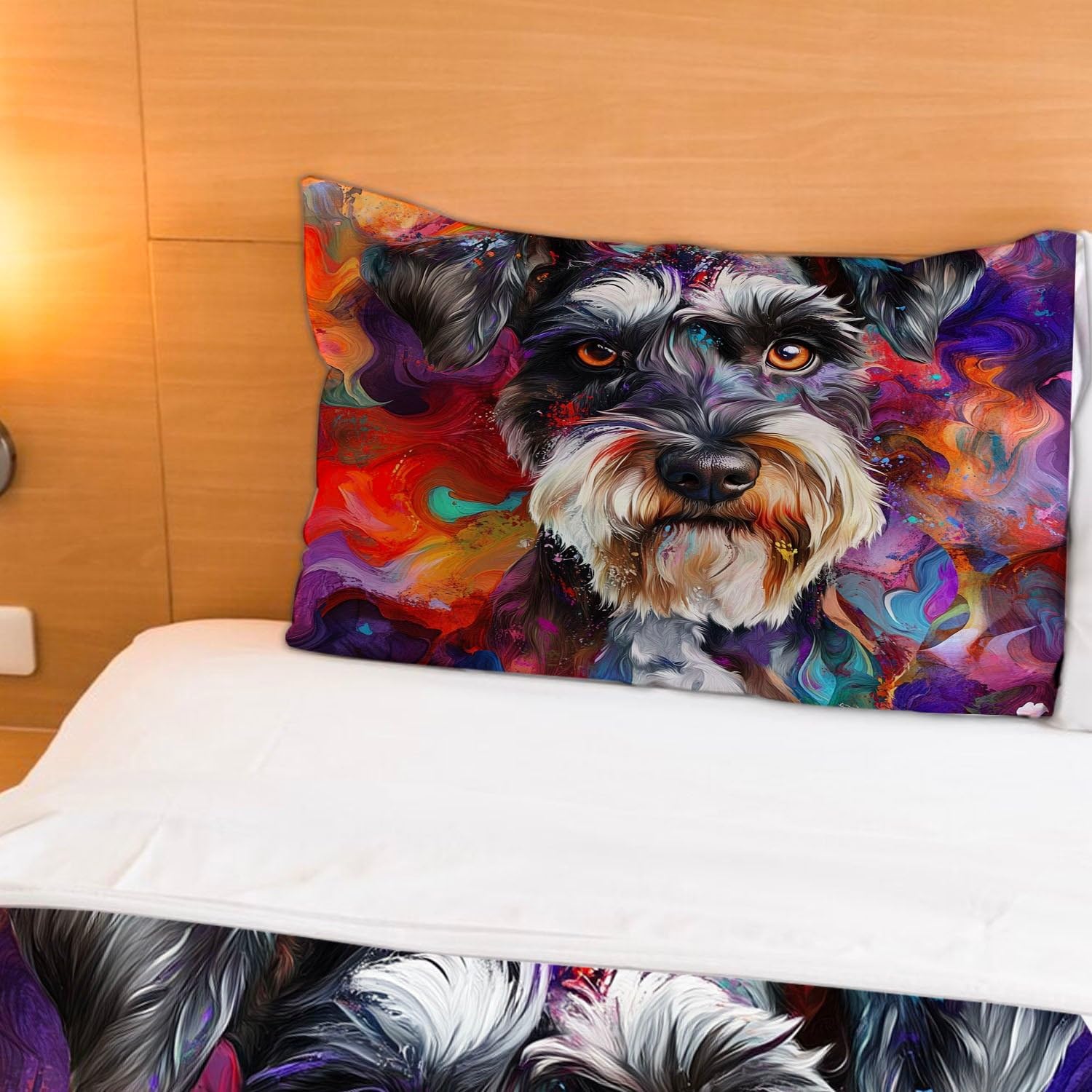 Custom 3D Print Dog Duvet Cover Set for Kids