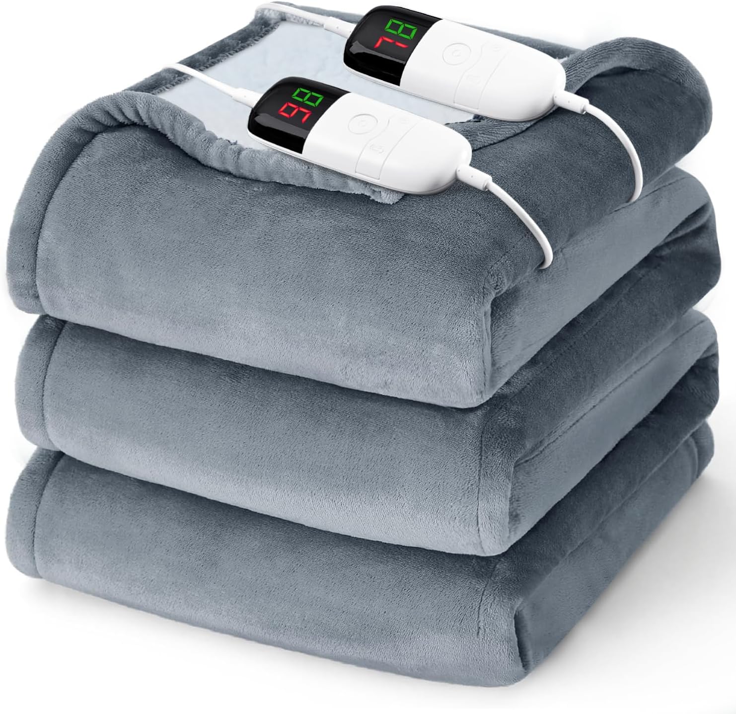 BOMOVA Heated Electric Blanket Queen Size 84x90 Dual Control