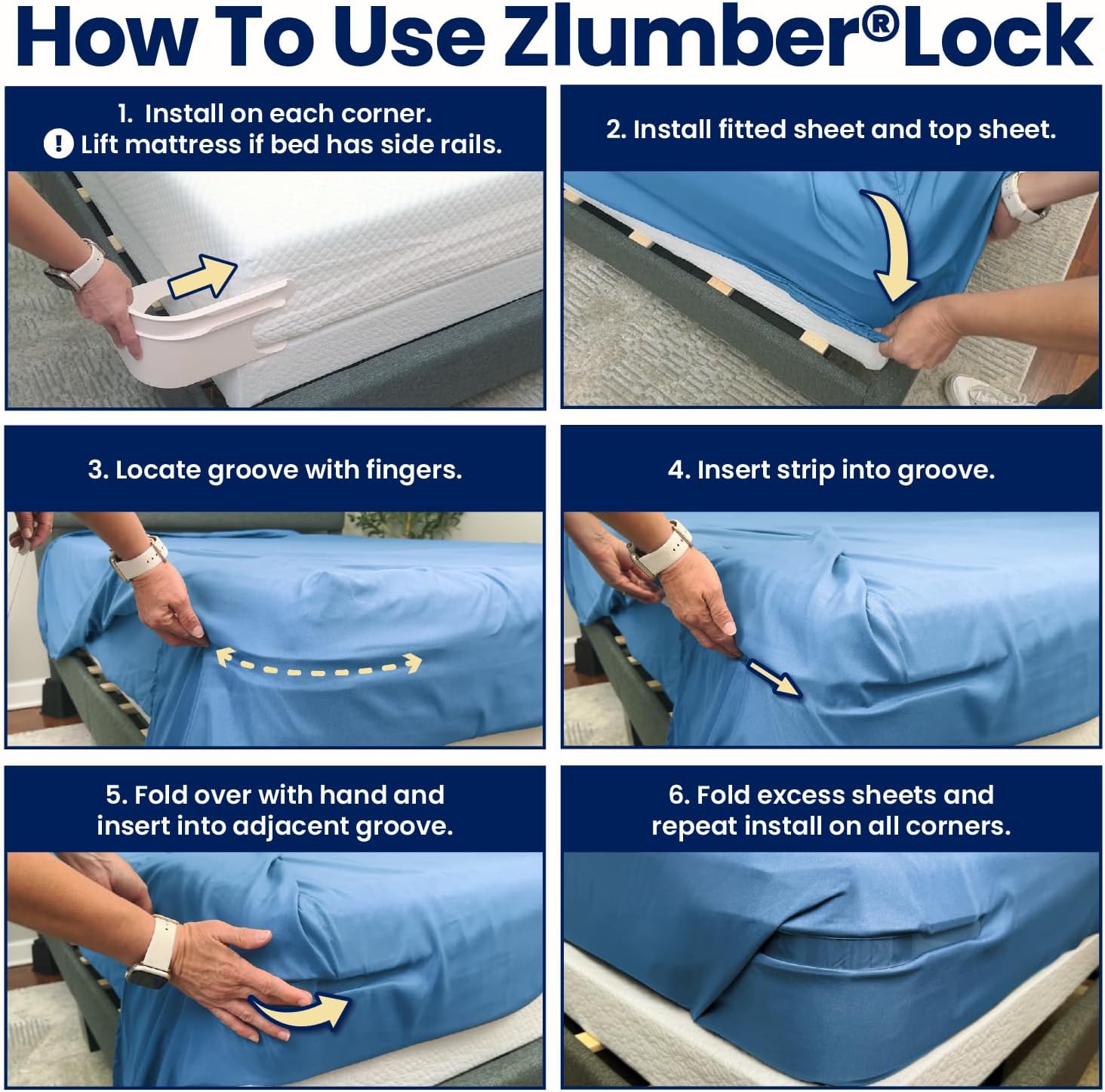Zlumber Lock Sheet Holders - Secure All Sheet Sizes