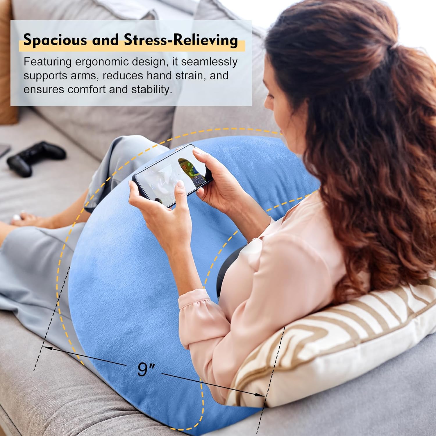 Vamorry Gaming Pillow Ergonomic Arm Support for Adults Kids