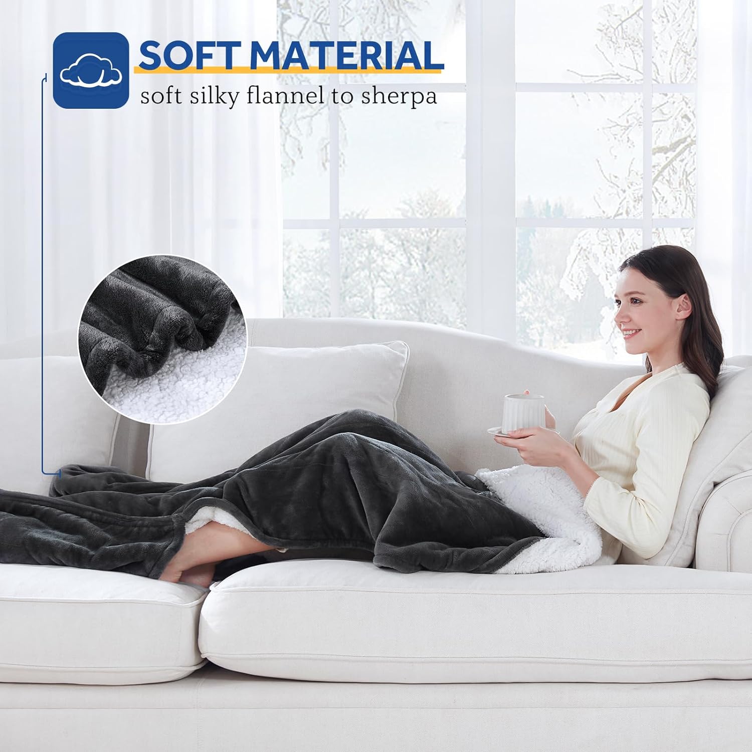 Sealy Electric Blanket with Foot Pocket for Adults