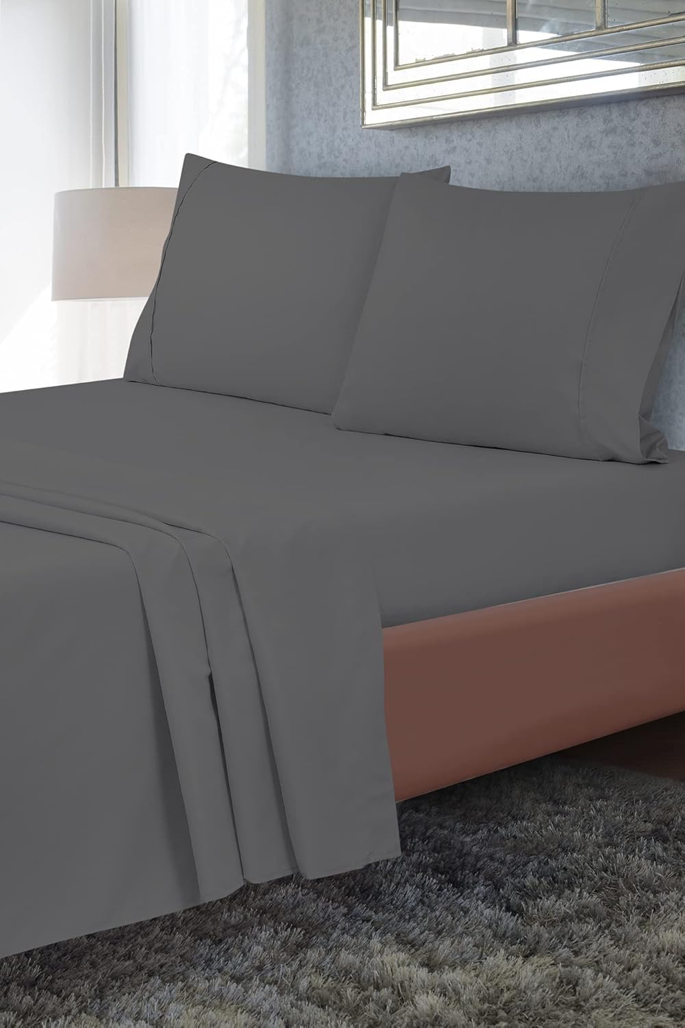 ROYALE LINENS Twin XL Flat Sheet - Ultra Soft Brushed Microfiber
