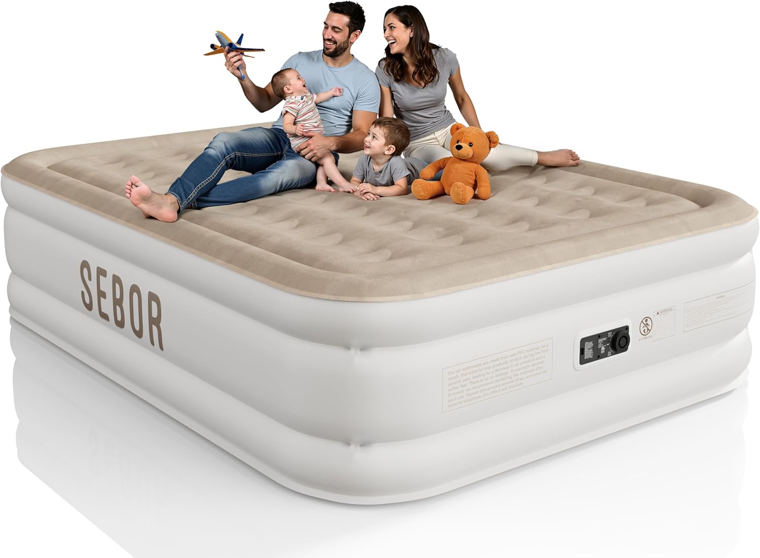 Sebor Queen Air Mattress with Electric Pump 18