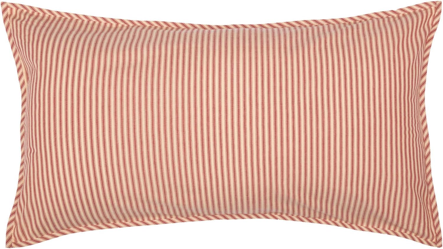 VHC Brands Farmhouse Stripe King Pillow Sham Cover 21x37