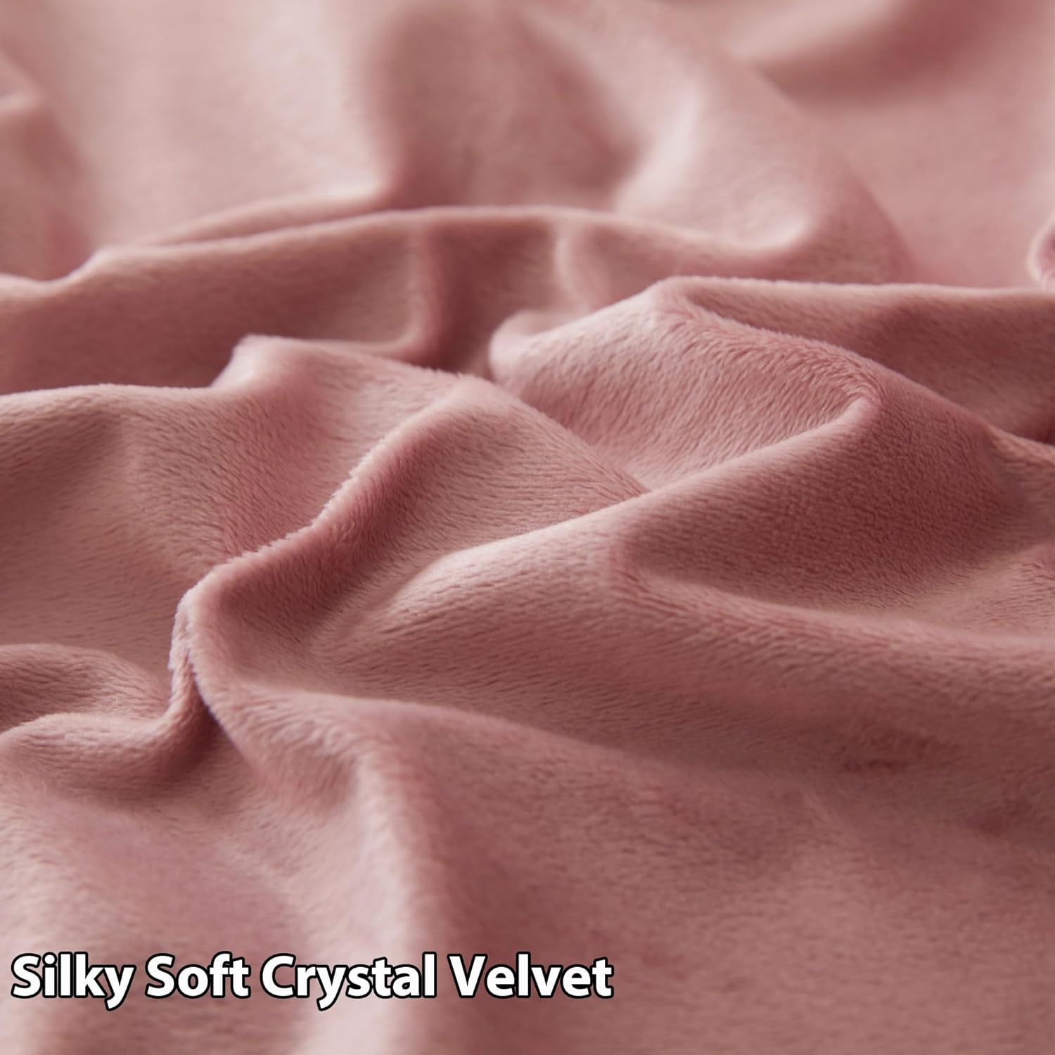 LIFEREVO Velvet Body Pillowcase with Pom-Poms 20x54 Old Pink