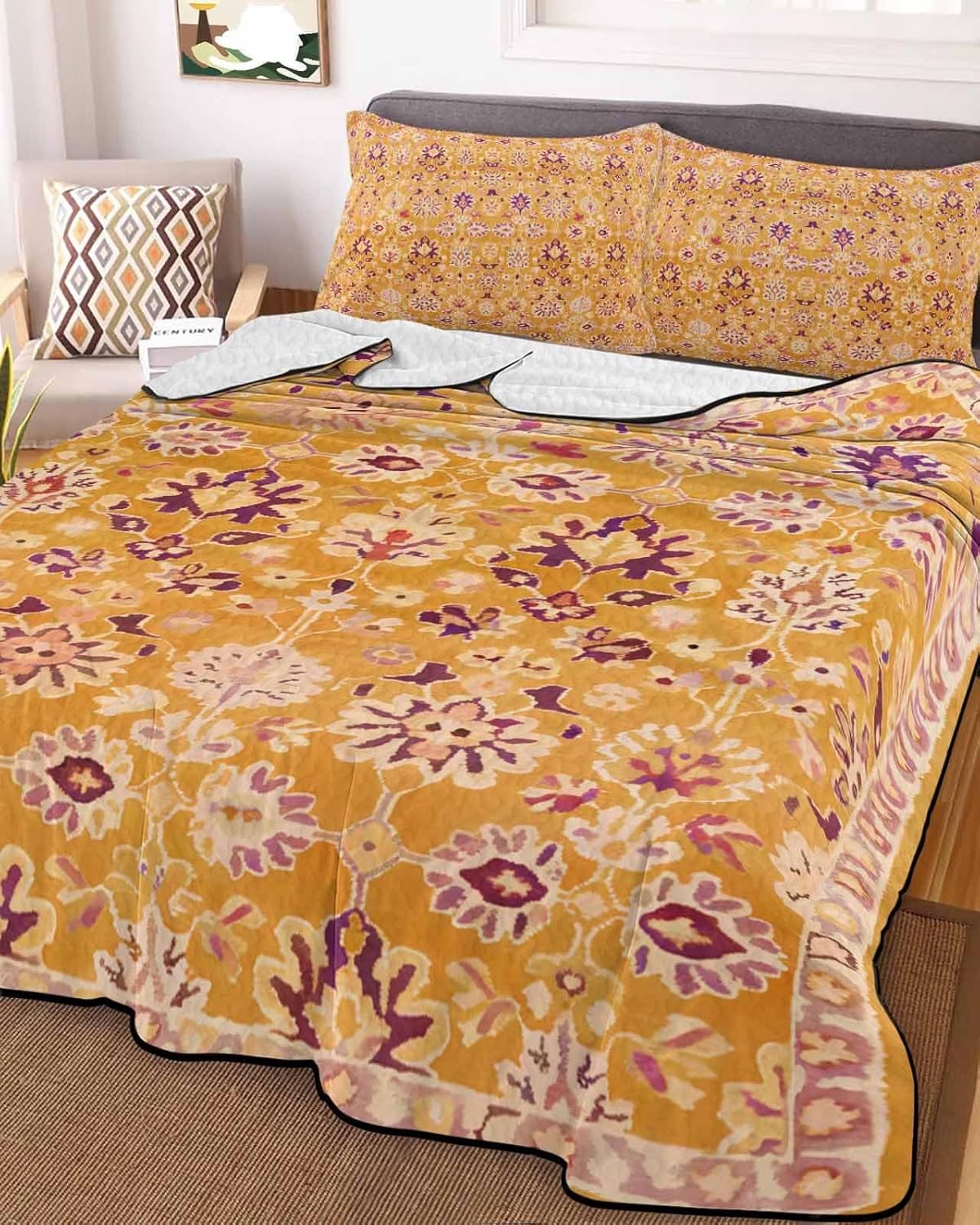 Stongaro Twin XL Quilt Set 3-Piece Lightweight Breathable Comforter