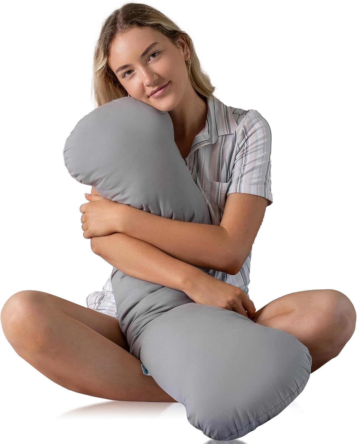 SleepCloud Weighted Body Pillow 65lbs for Deeper Sleep